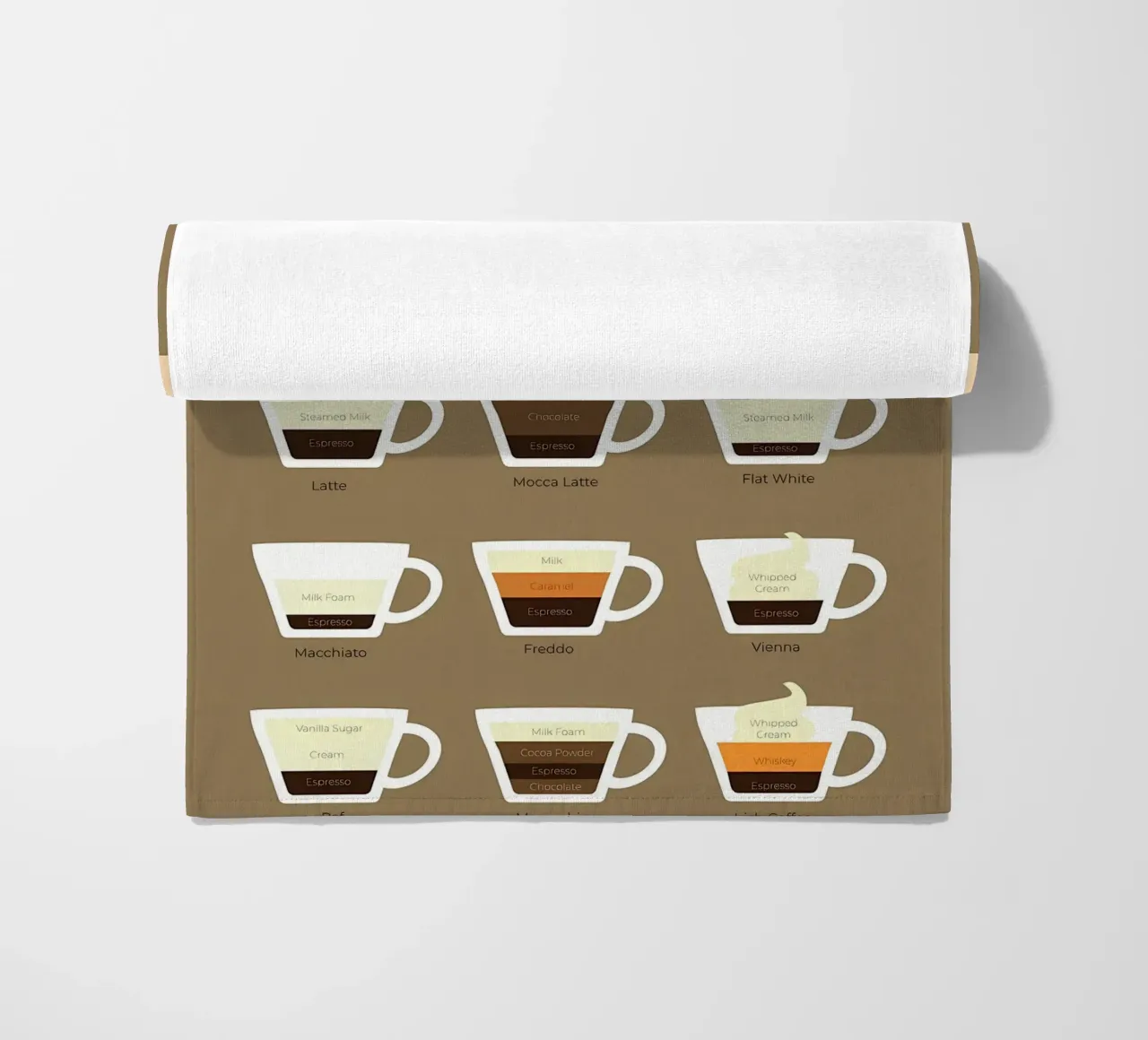 guía de café en ml toalla de playa de Eames