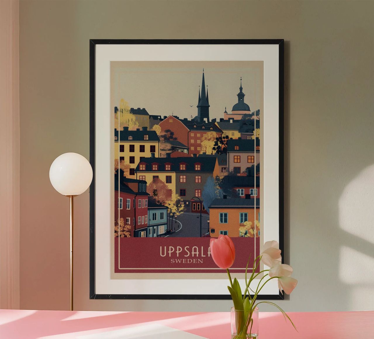 Uppsala city Poster von Travelstudio