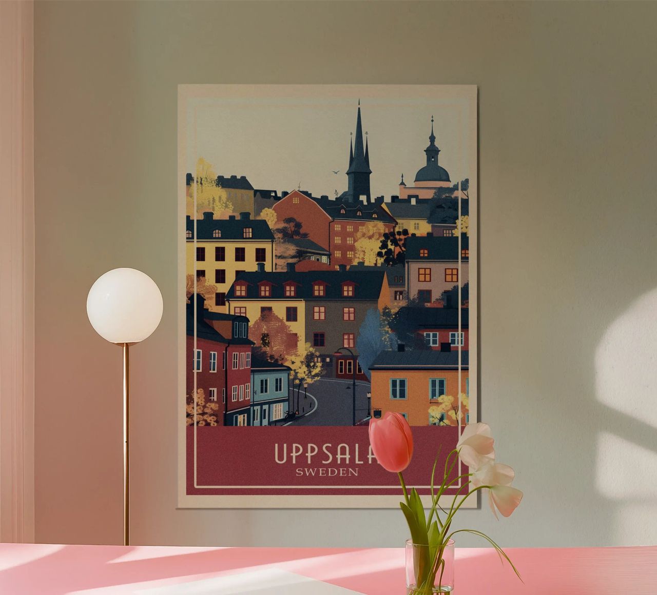 Uppsala city Poster von Travelstudio