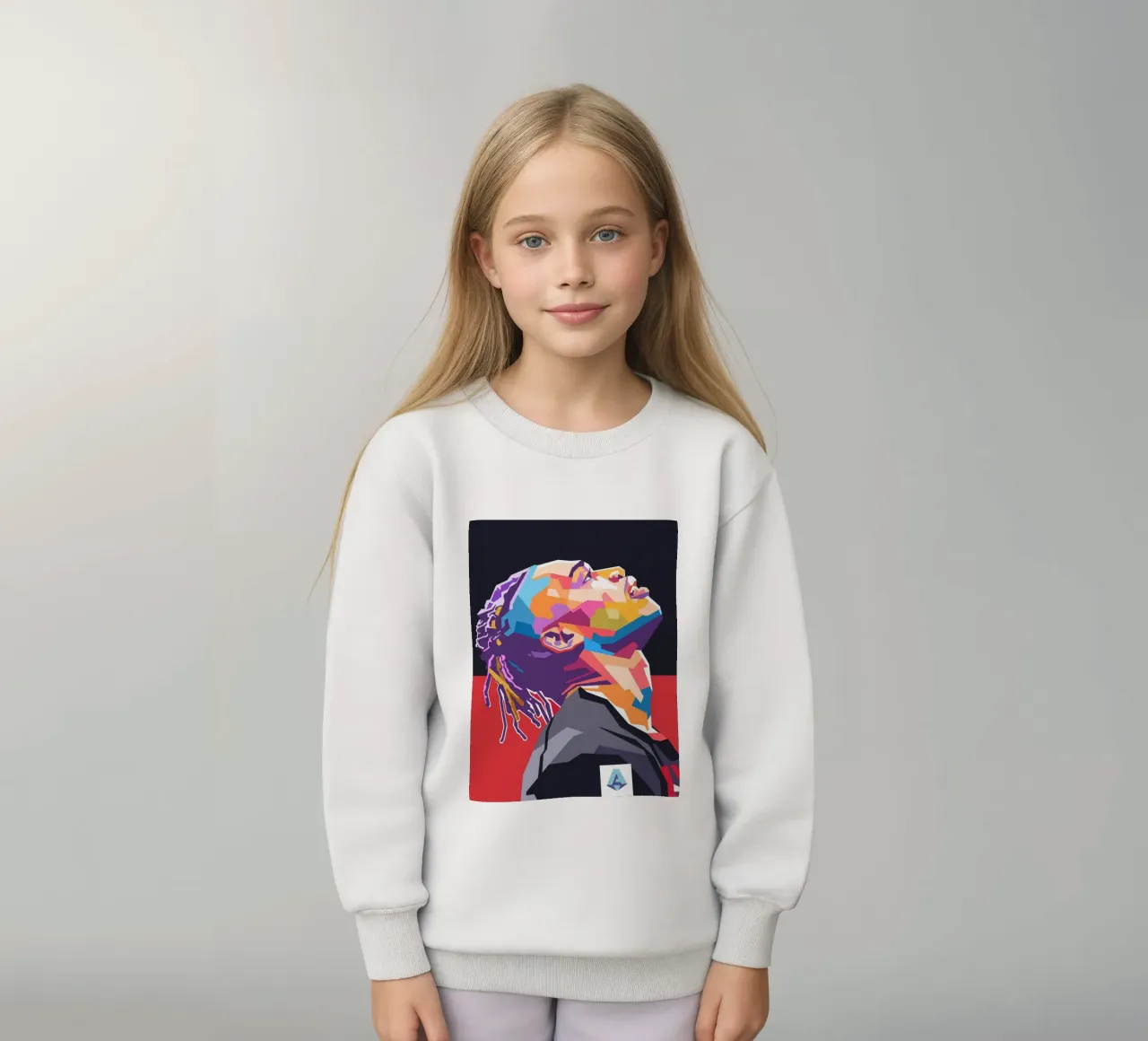 Stile artistico di Rafael Leao WPAP felpa bambino da Hantamrata