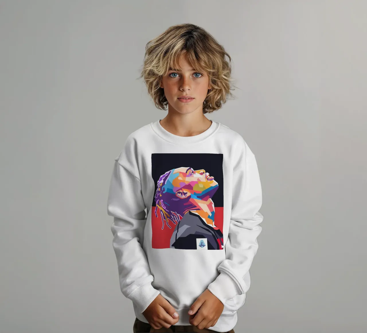 Stile artistico di Rafael Leao WPAP felpa bambino da Hantamrata