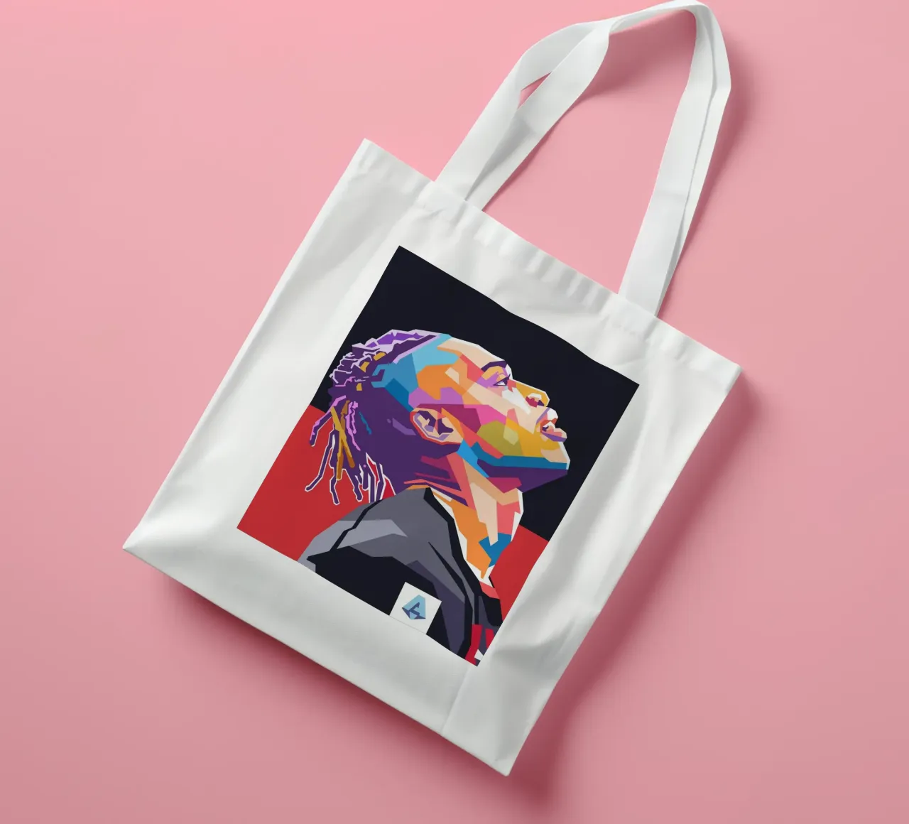 Rafael Leao WPAP art style tote bag de Hantamrata