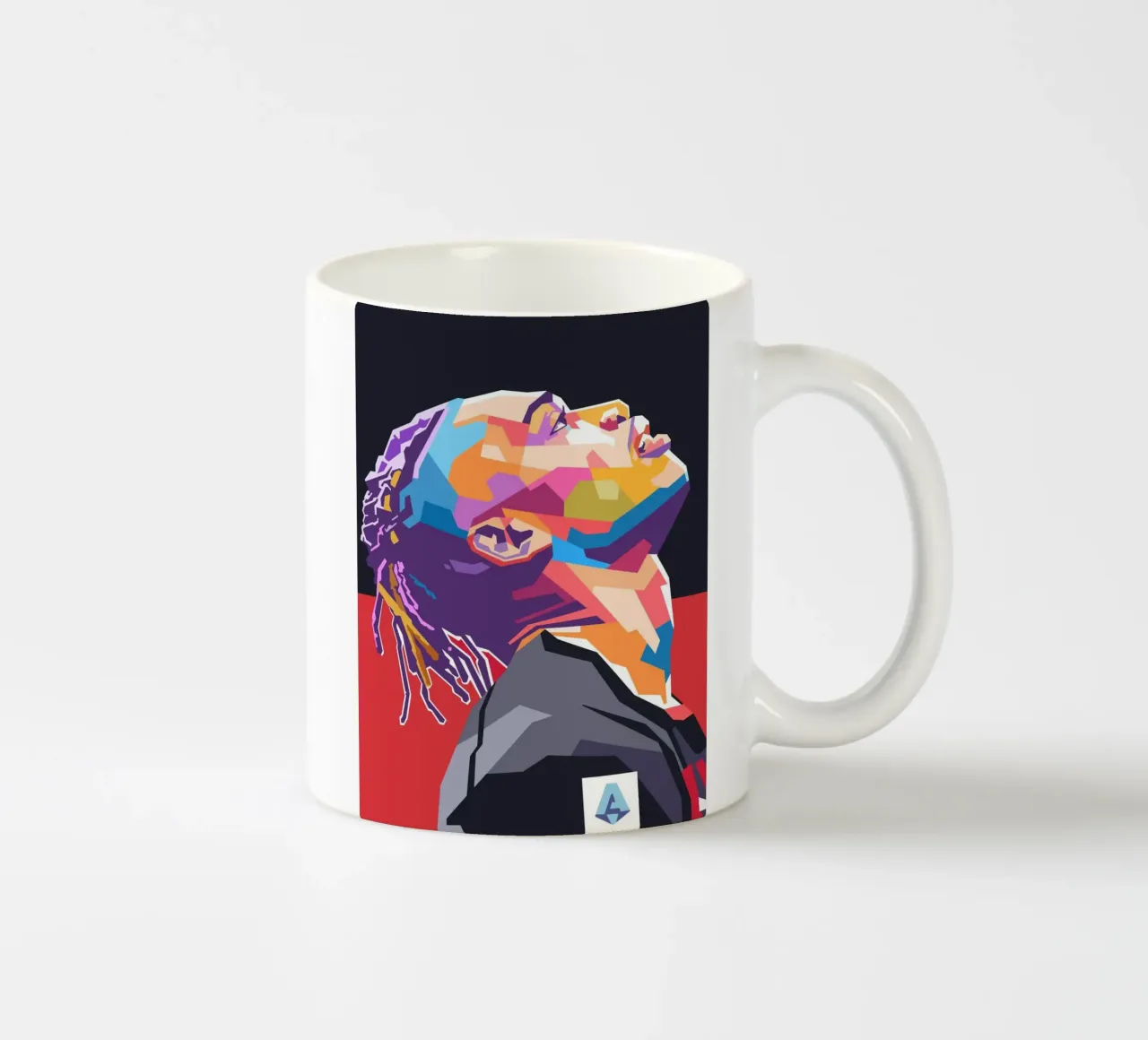 Stile artistico di Rafael Leao WPAP tazza in ceramica da Hantamrata