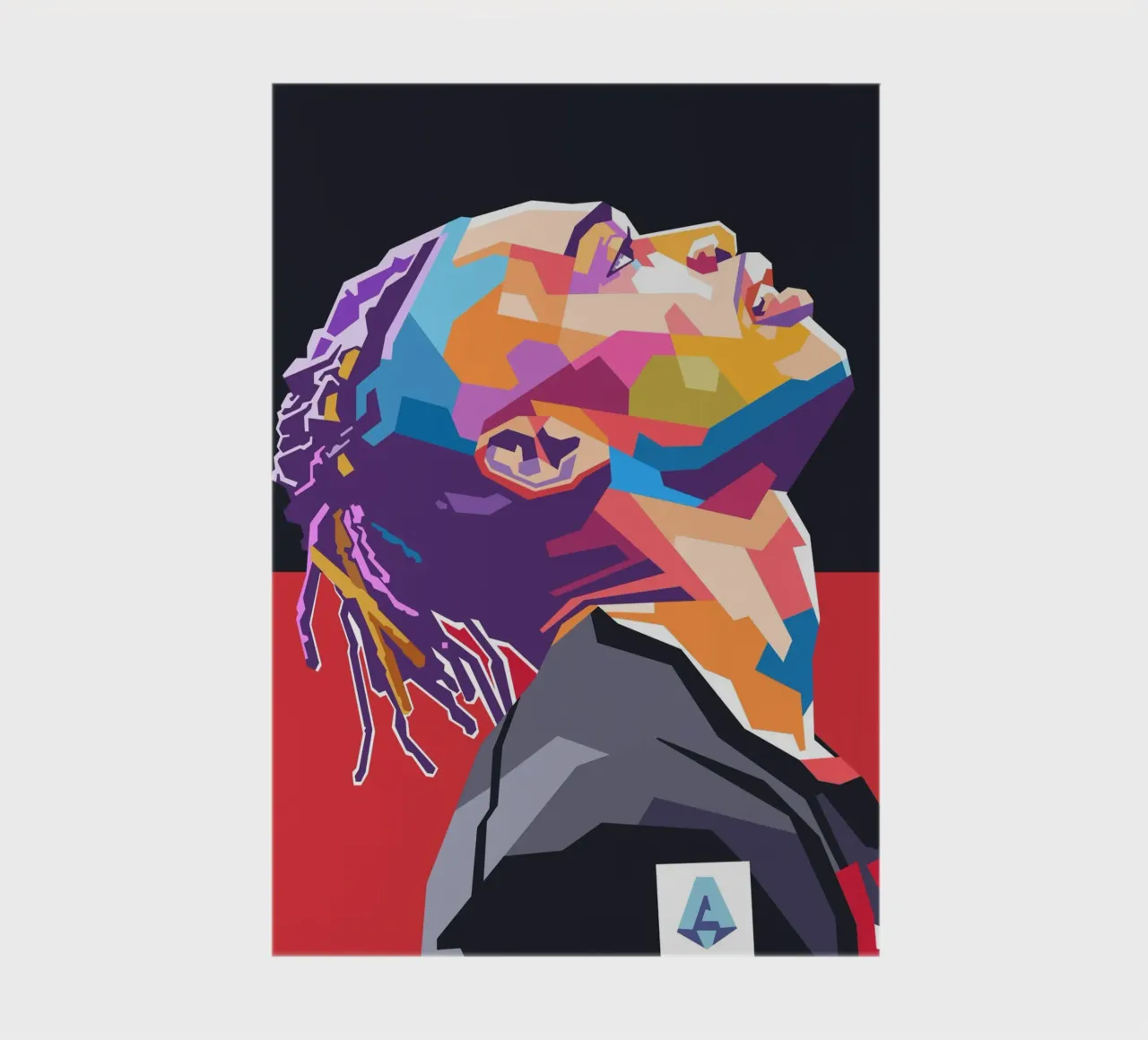 Rafael Leao WPAP art style carnet de notes de Hantamrata