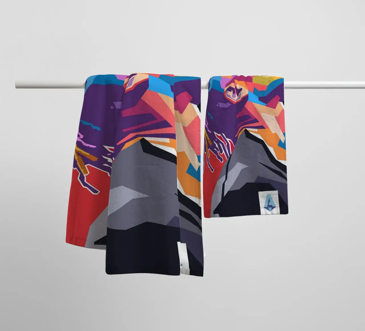 Rafael Leao WPAP art style serviette de bain de Hantamrata