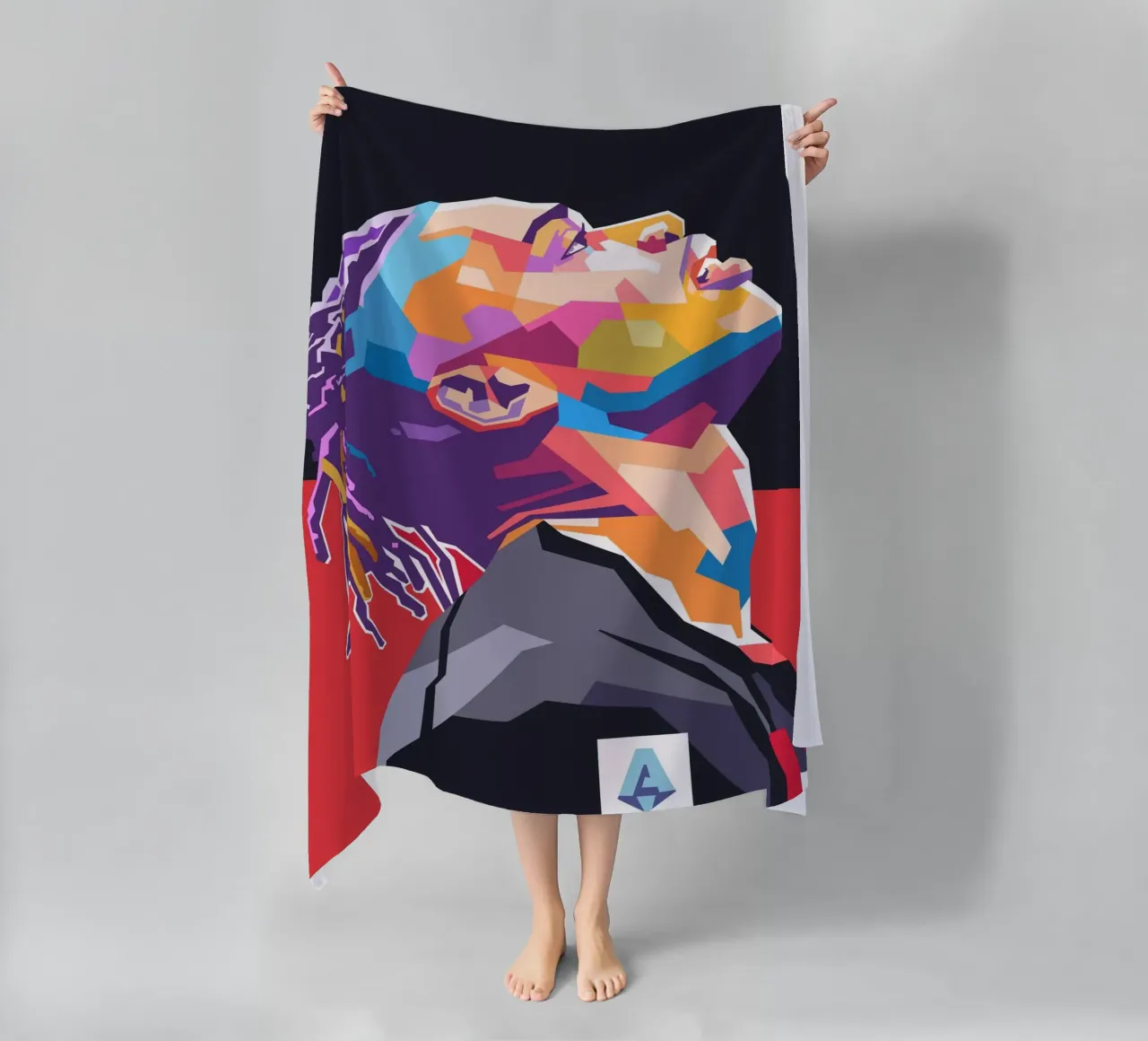 Stile artistico di Rafael Leao WPAP telo mare da Hantamrata