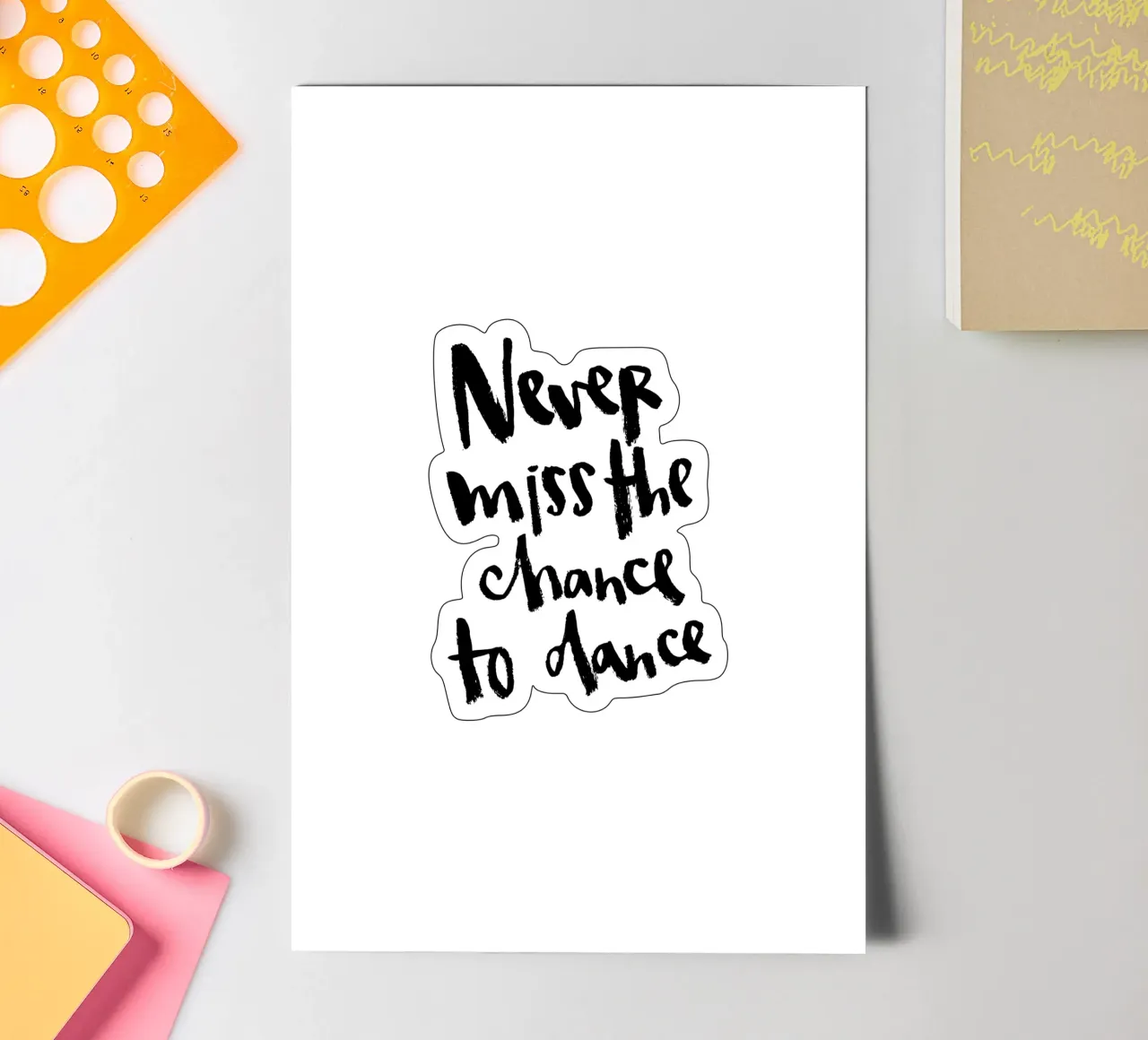 Never Miss a Chance sticker sheet by Brushmeetspaper