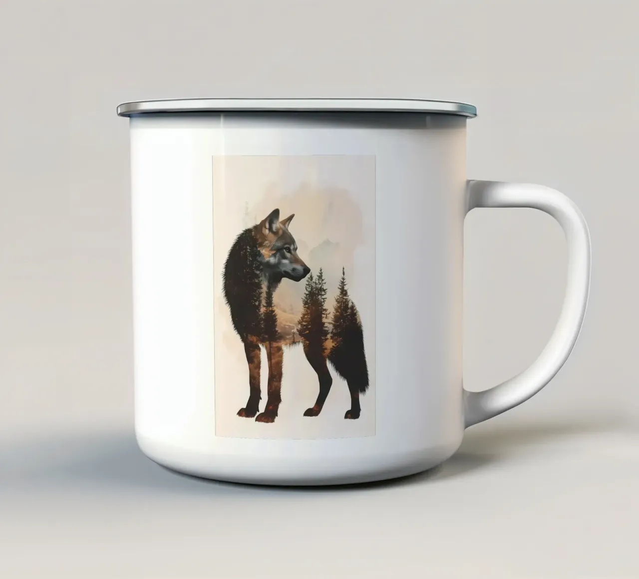 Poster tazza in smalto da Ginnery