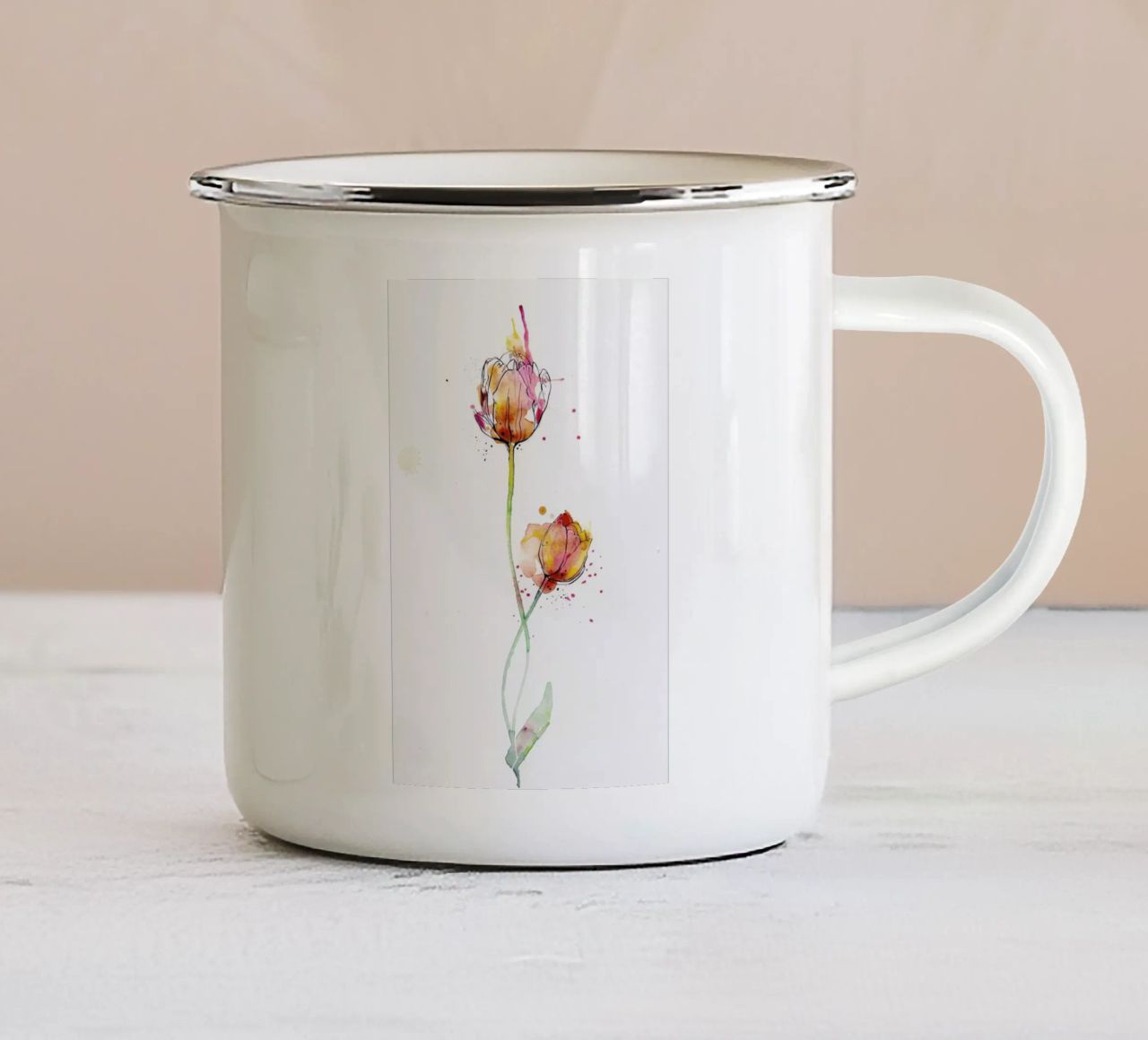 Tulip tazza in smalto da agnes-cecile