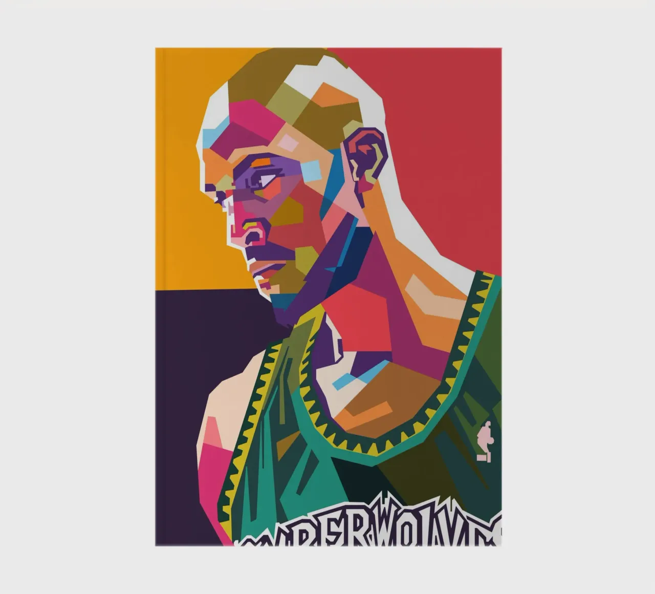 Kevin Garnett pop art portrait notebook by Hantamrata