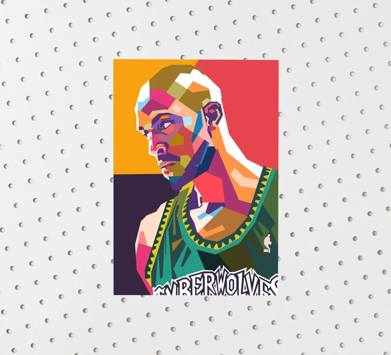 Kevin Garnett pop art portrait sticker by Hantamrata