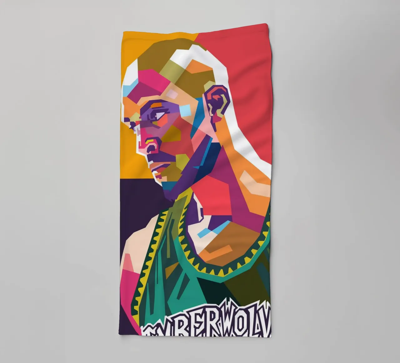 Kevin Garnett ritratto pop art asciugamano da bagno da Hantamrata