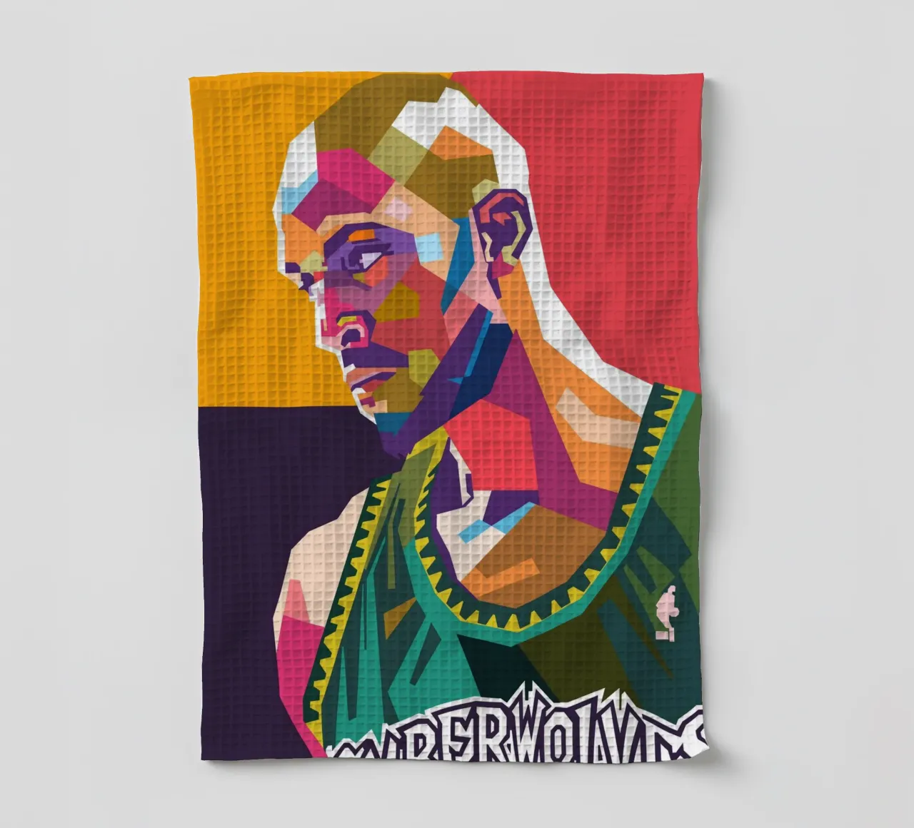 Kevin Garnett ritratto pop art canovaccio da cucina da Hantamrata
