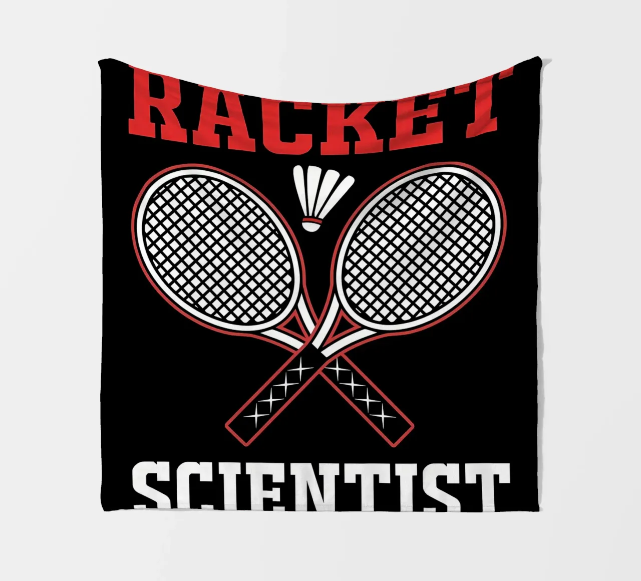 Racket Scientist fleece blanket by allison