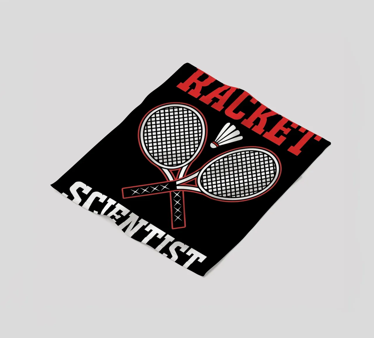 Racket Scientist fleece blanket by allison