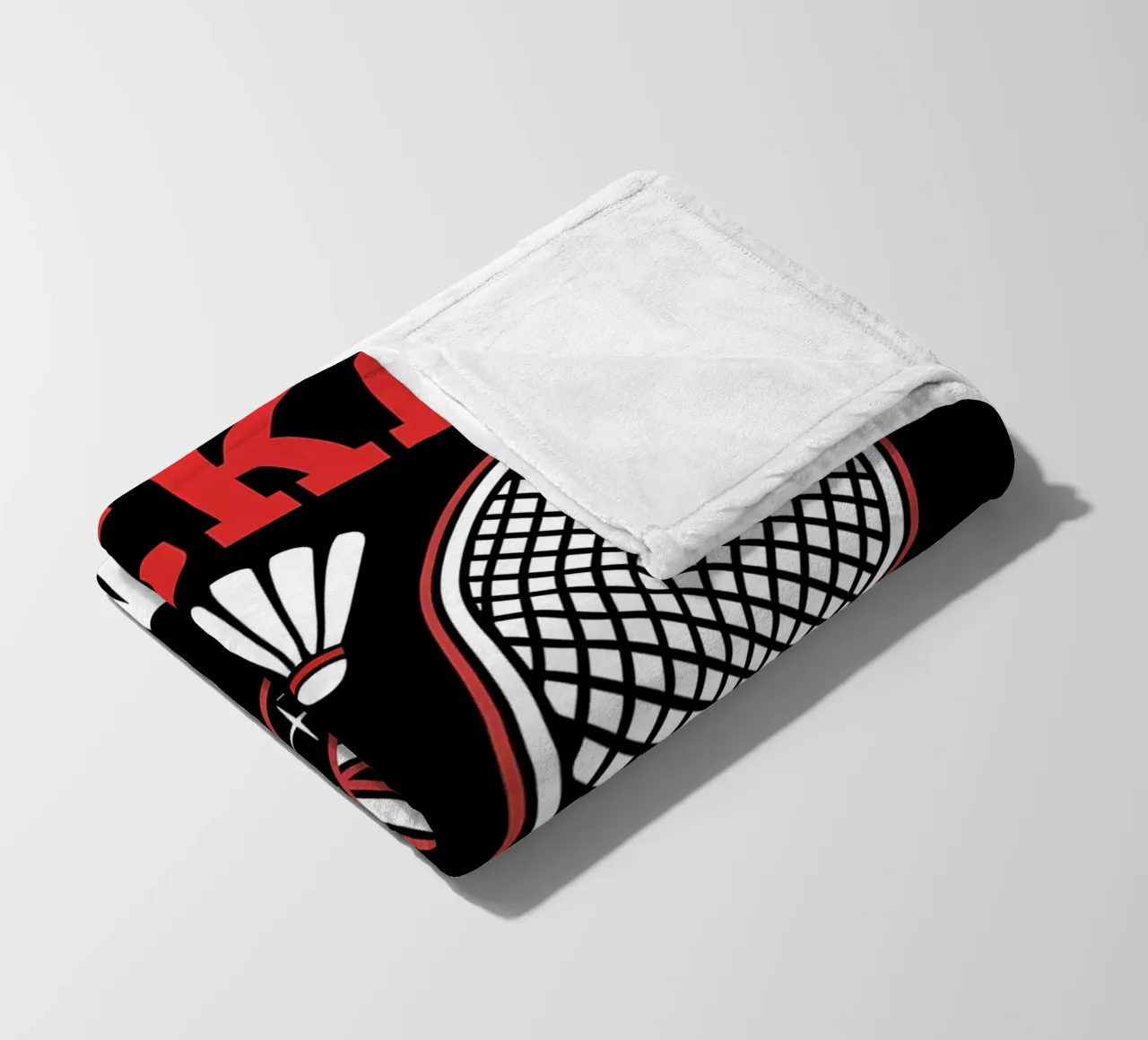 Racket Scientist fleece blanket by allison