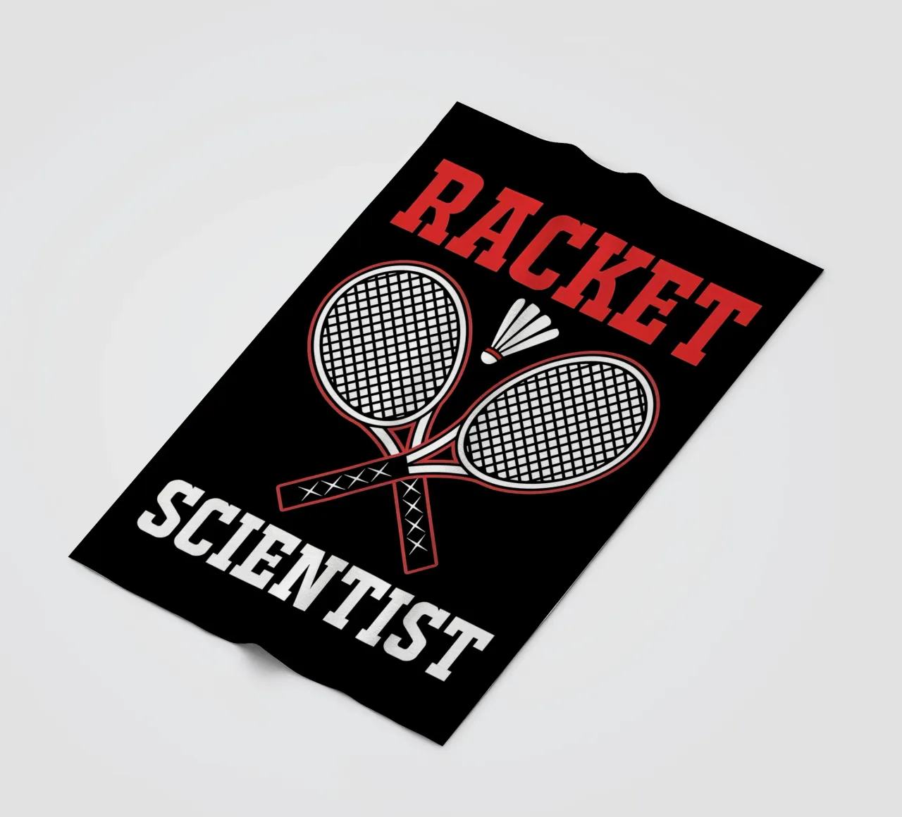 Racket Scientist fleece blanket by allison