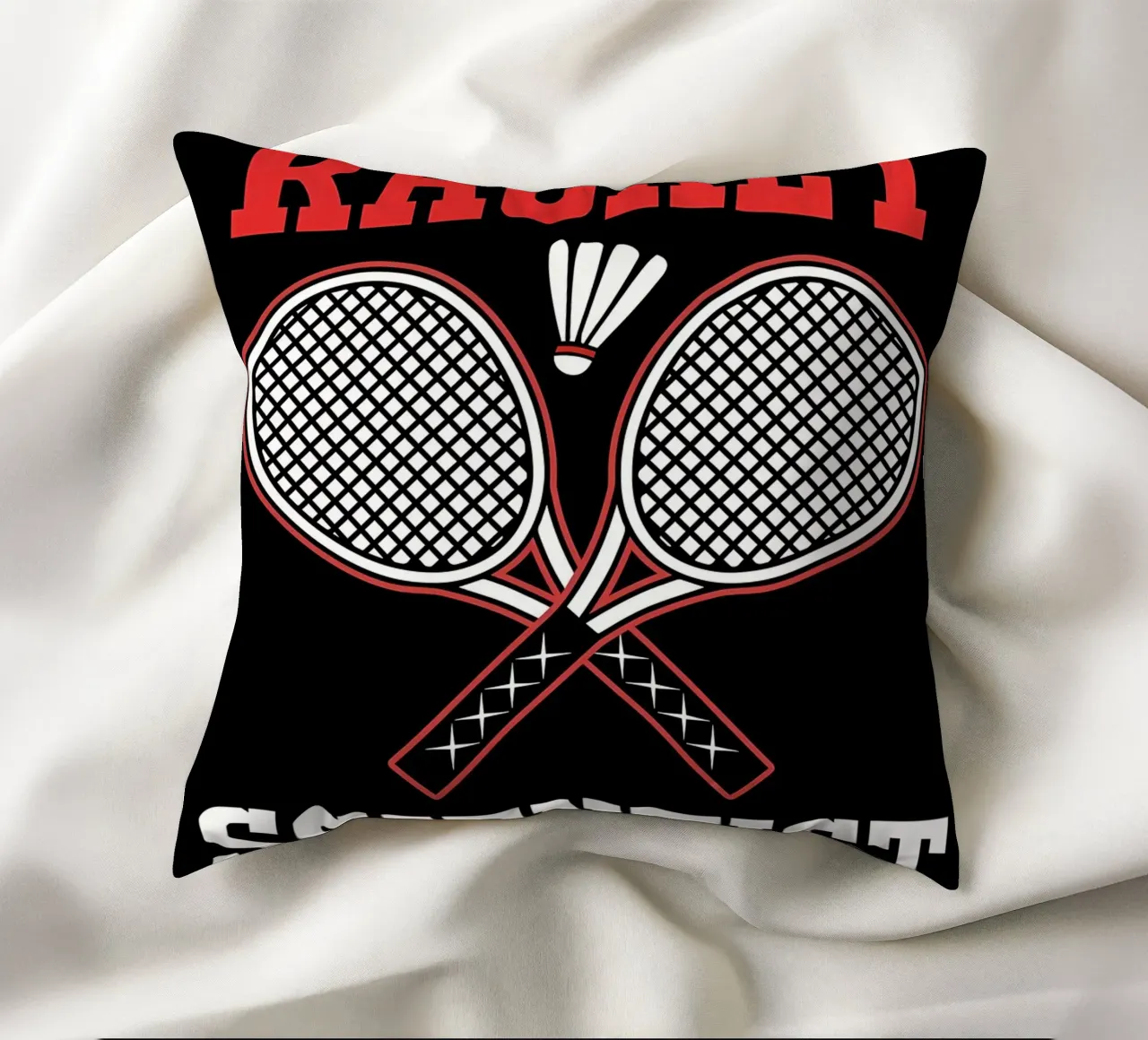 Racket Scientist decorative cushion by allison
