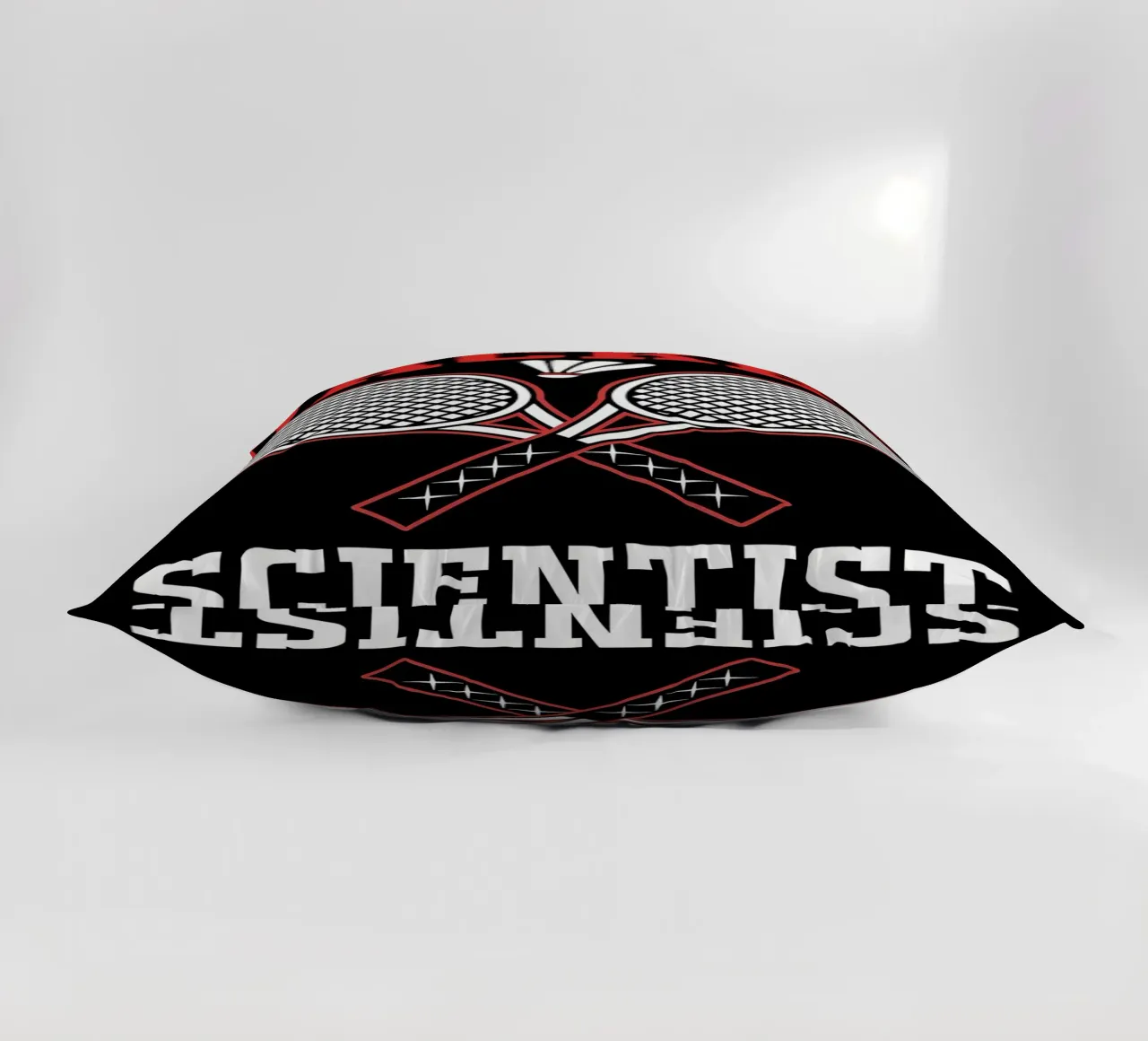 Racket Scientist decorative cushion by allison
