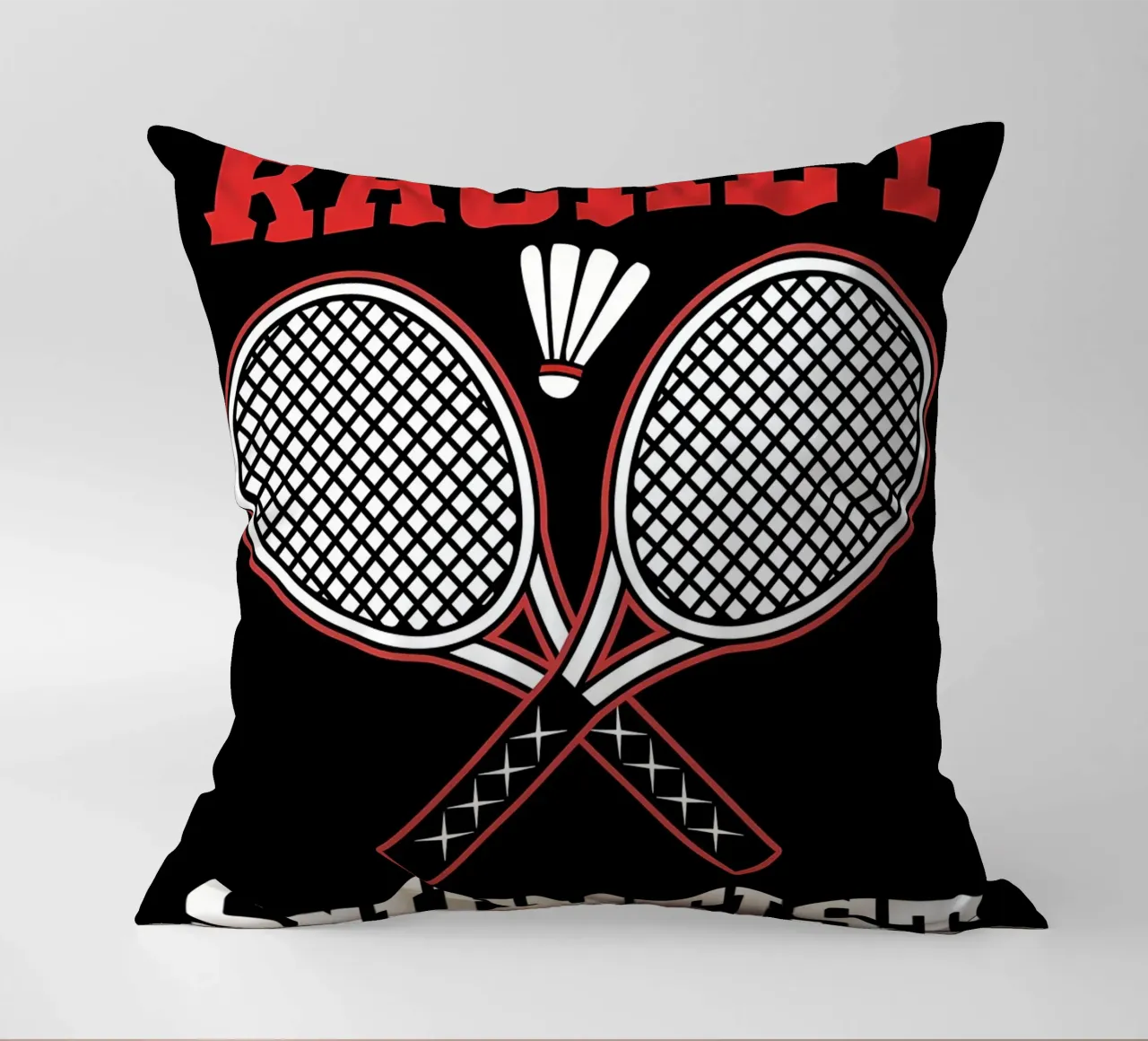 Racket Scientist decorative cushion by allison
