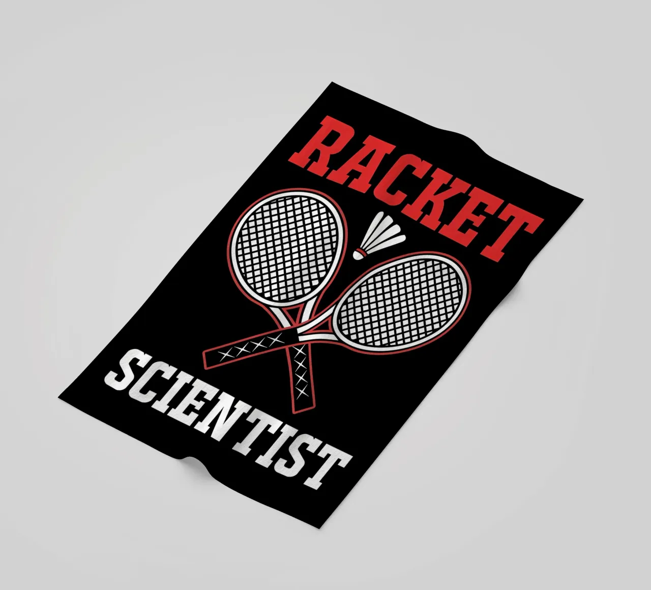 Racket Scientist beach towel by allison