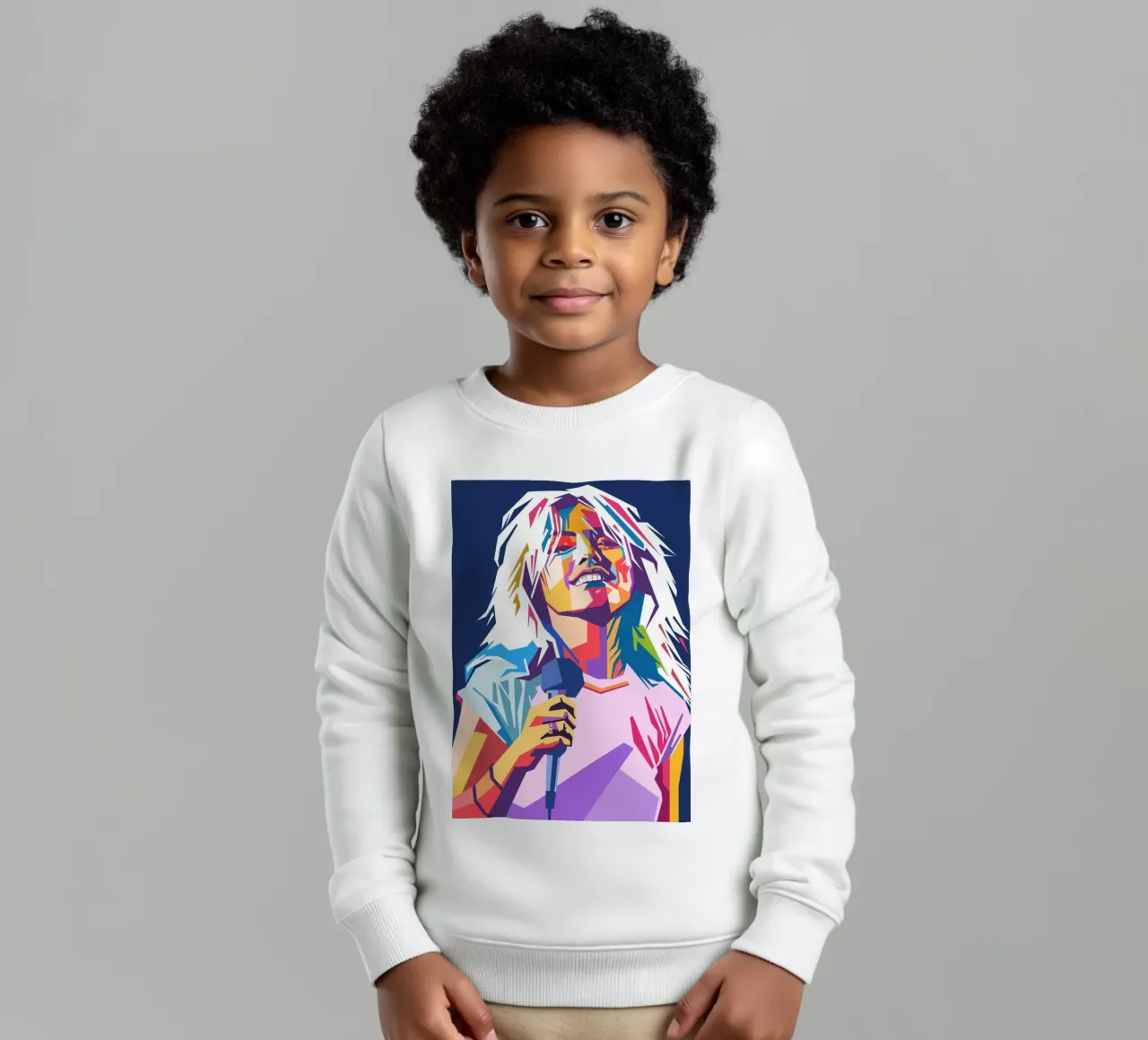 Stile artistico di Debbie Harry WPAP felpa bambino da Hantamrata