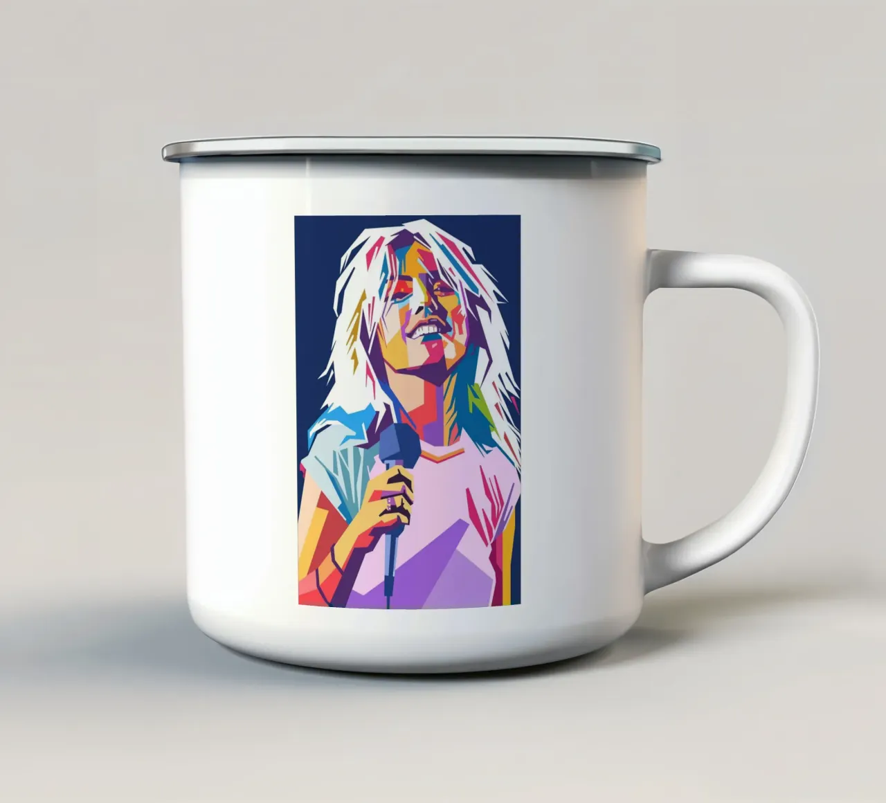 Stile artistico di Debbie Harry WPAP tazza in smalto da Hantamrata