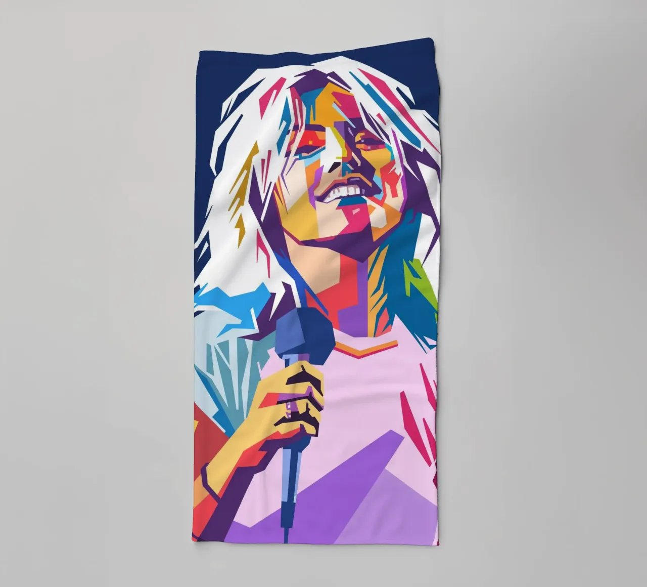 Debbie Harry WPAP art style towel by Hantamrata
