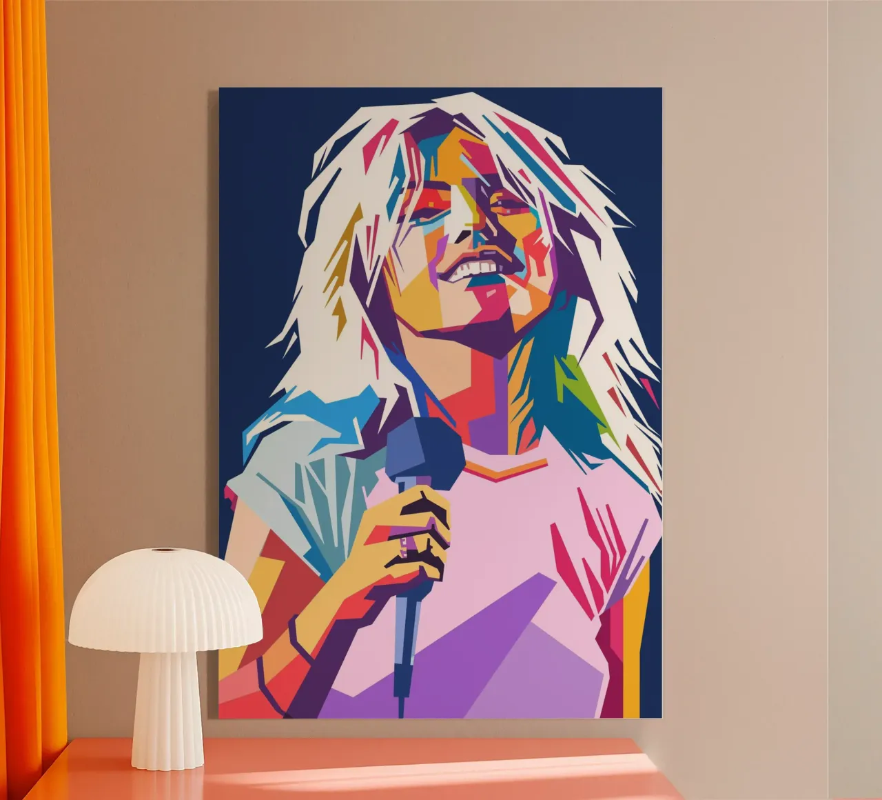 Debbie Harry WPAP art style acrylic glass by Hantamrata