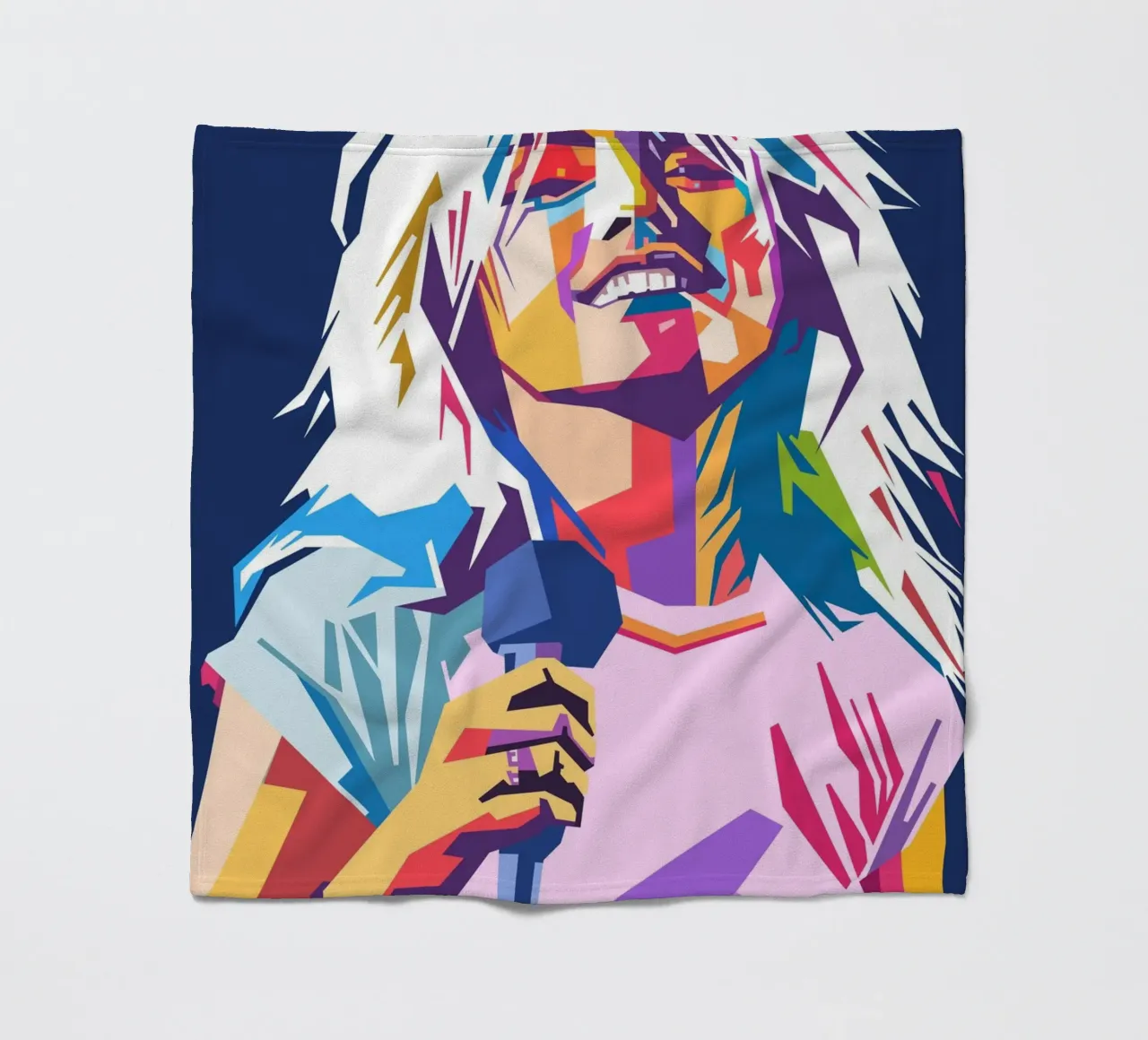 Stile artistico di Debbie Harry WPAP coperta in pile da Hantamrata