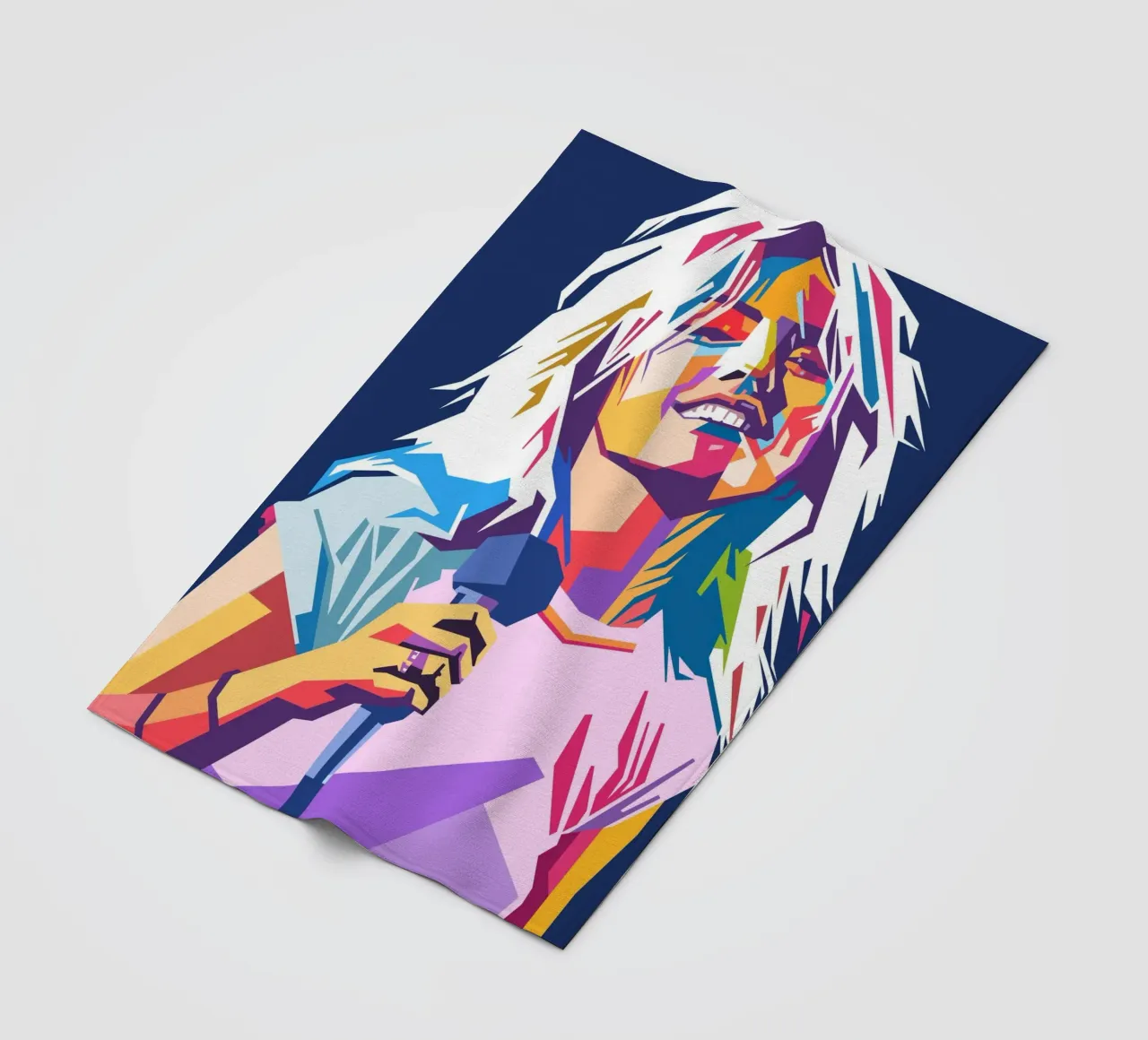 Stile artistico di Debbie Harry WPAP coperta in pile da Hantamrata
