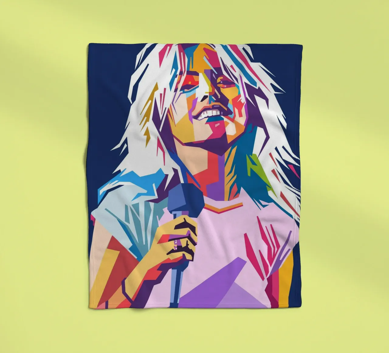 Stile artistico di Debbie Harry WPAP coperta in pile da Hantamrata