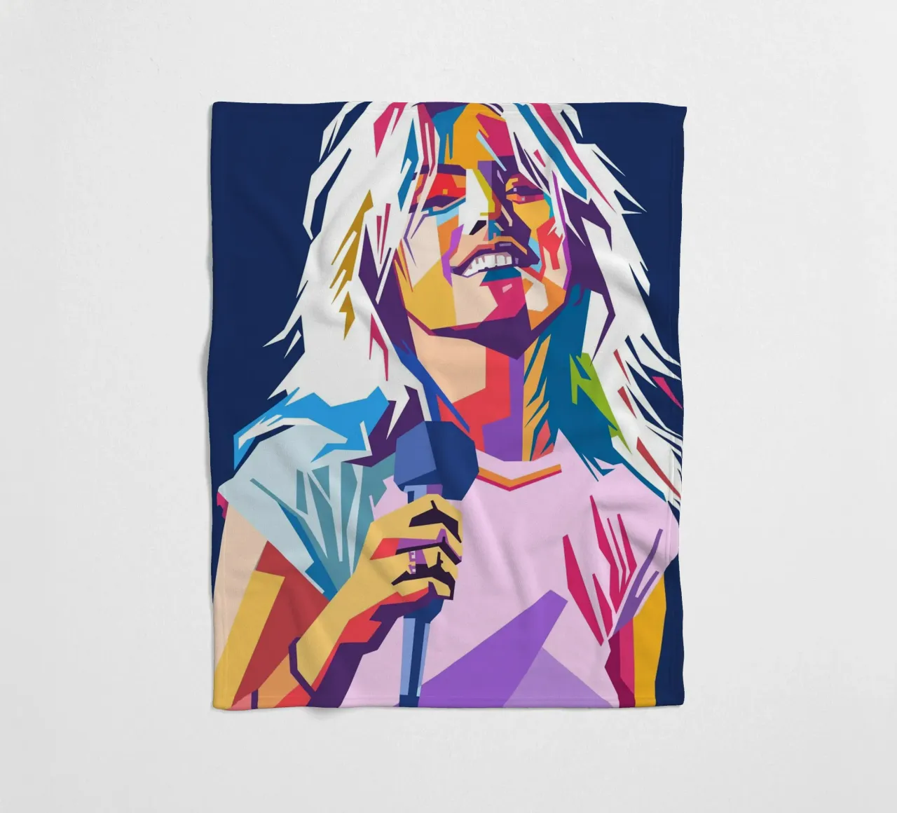 Stile artistico di Debbie Harry WPAP coperta in pile da Hantamrata