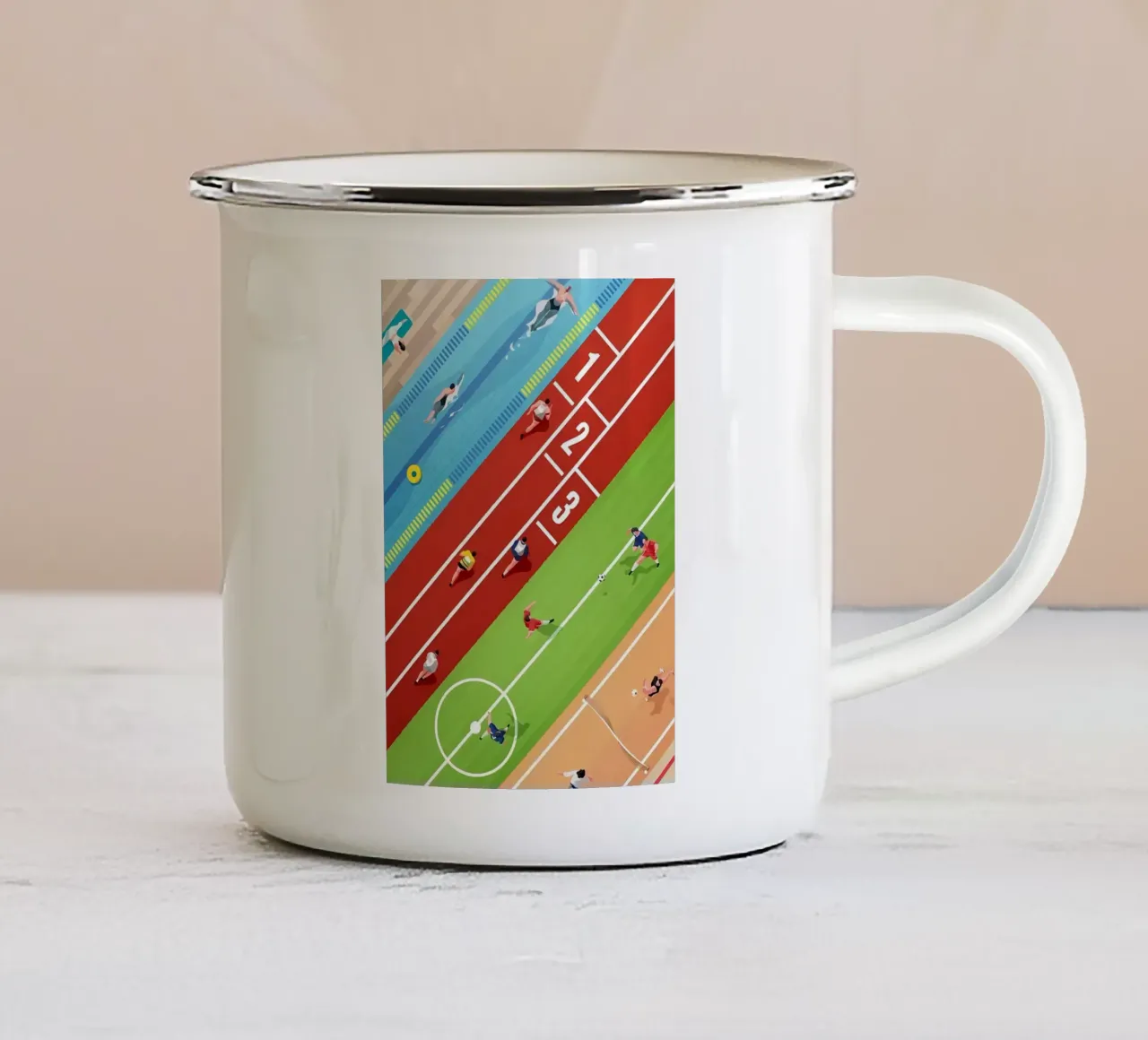 Il badminton è il mio superpotere tazza in smalto da allison
