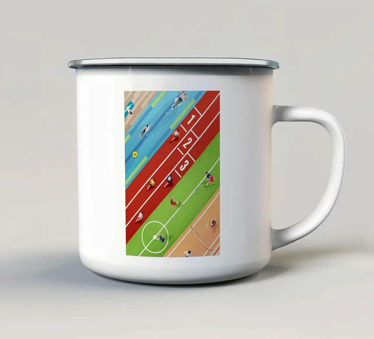 Il badminton è il mio superpotere tazza in smalto da allison