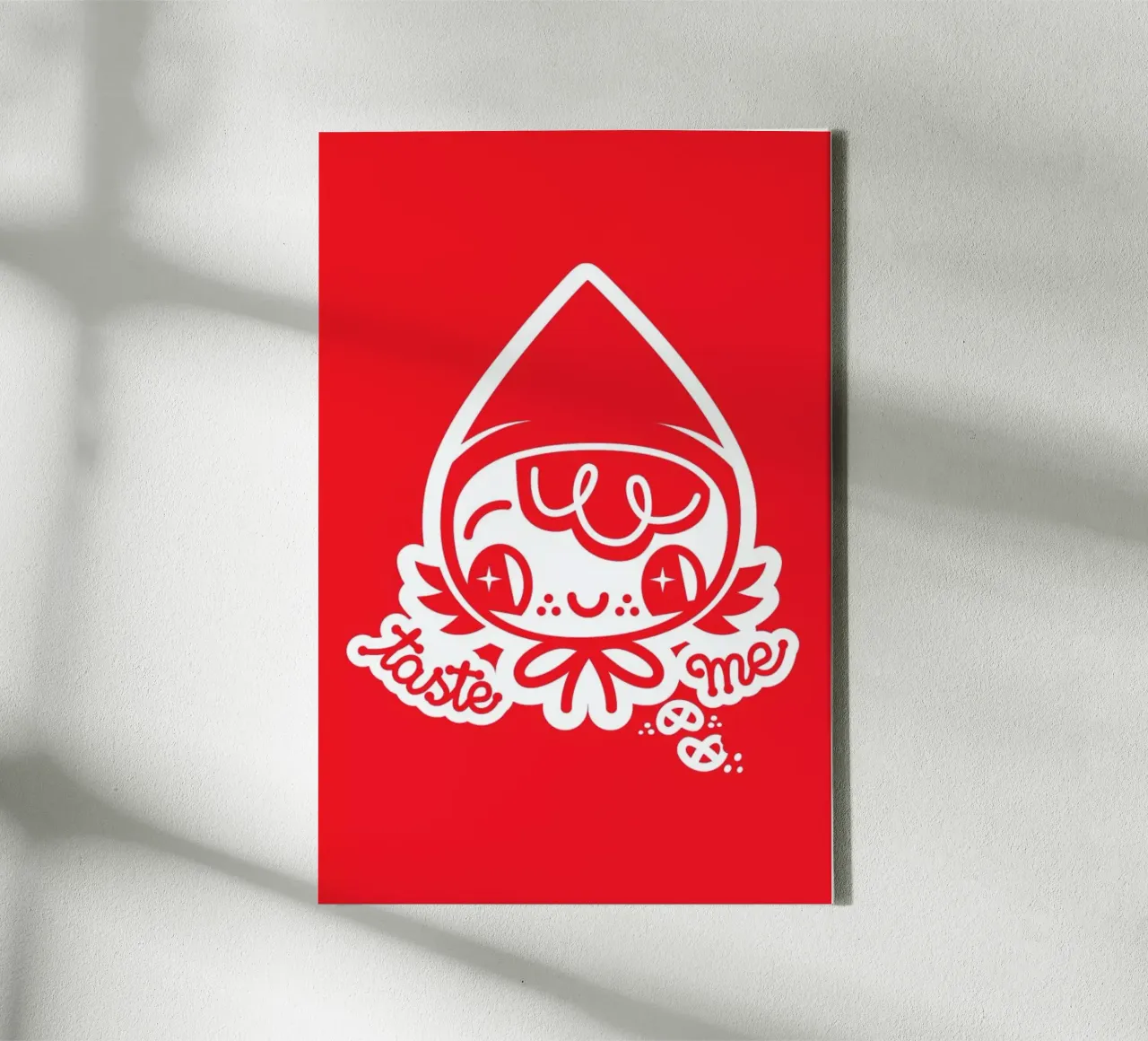 Taste Me canvas with Floater frame by Chobopop