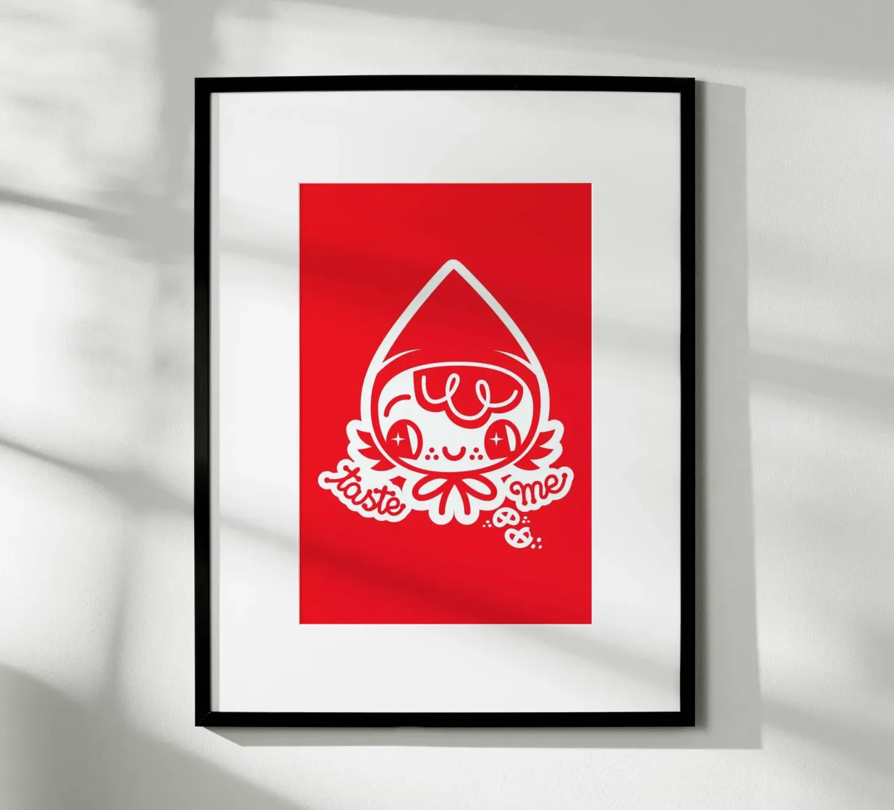 Taste Me poster con telaio in plastica da Chobopop