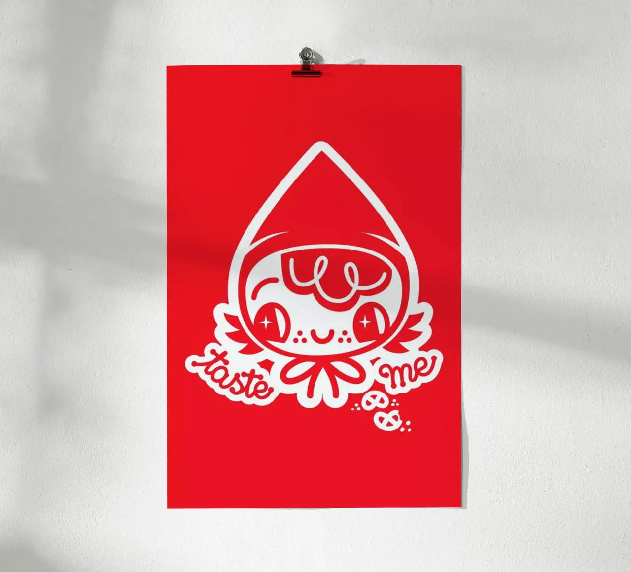 Taste Me poster con telaio in plastica da Chobopop