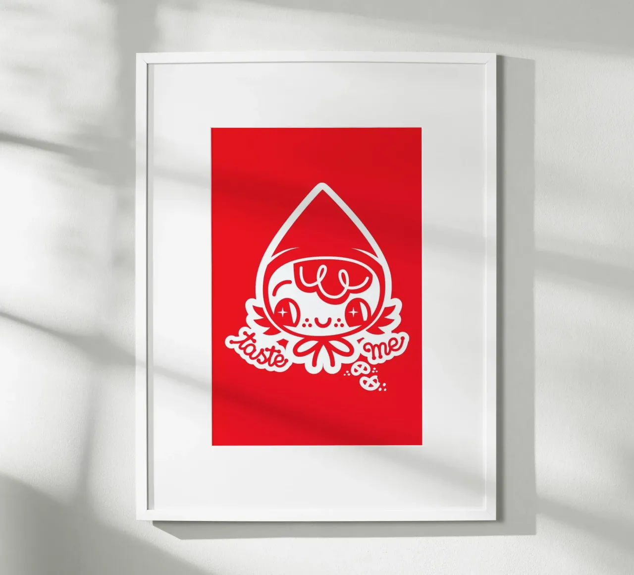 Taste Me poster con telaio in plastica da Chobopop