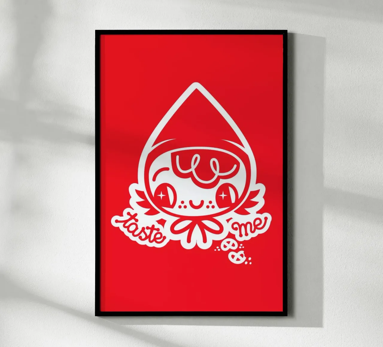 Taste Me poster con telaio in plastica da Chobopop
