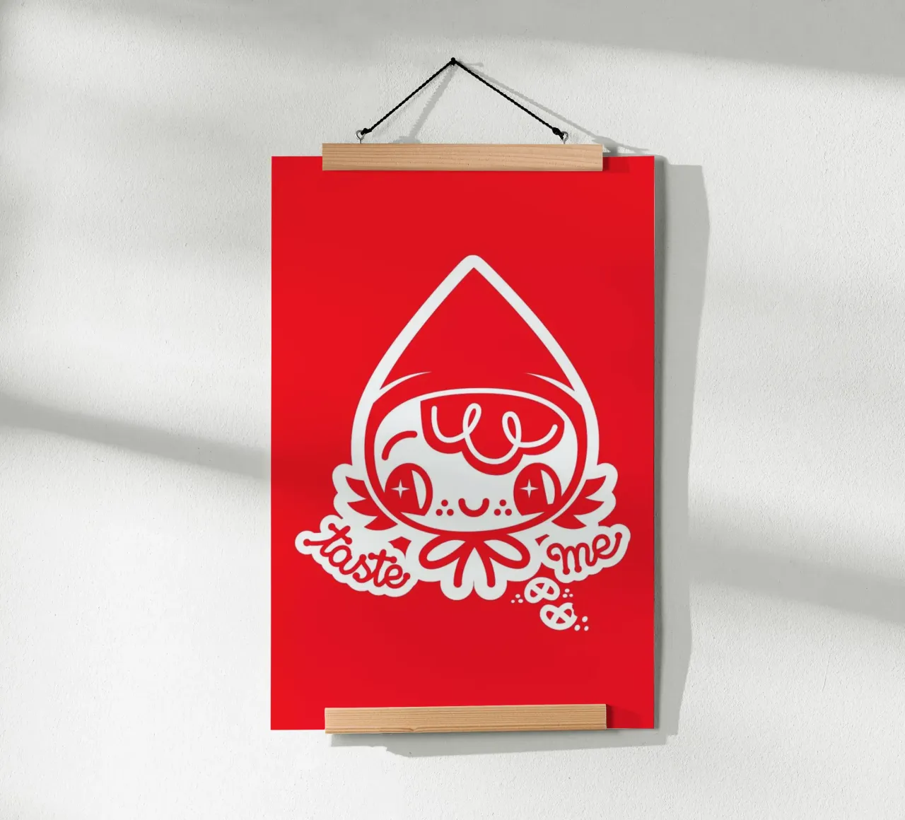 Taste Me poster con telaio in plastica da Chobopop