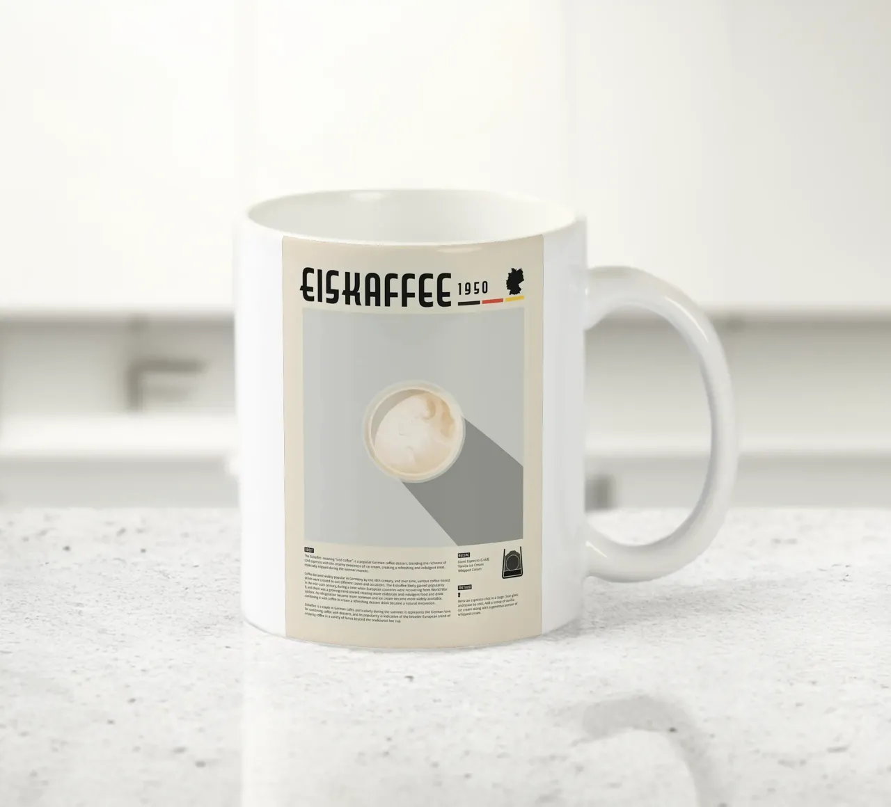 la guida al caffè tazza in ceramica da Eames
