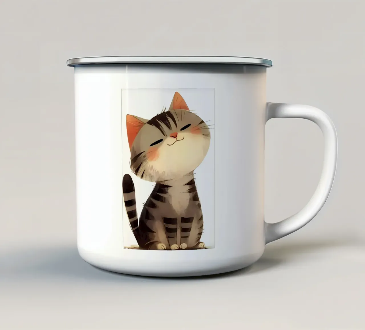 Poster minimalista 11 tazza in smalto da Kadynce