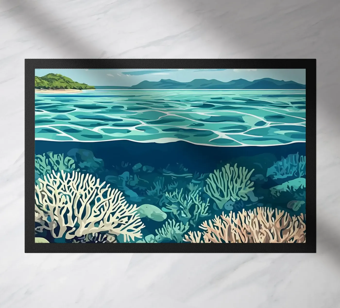 La Grande Barrière de Corail paillasson de Ginnery