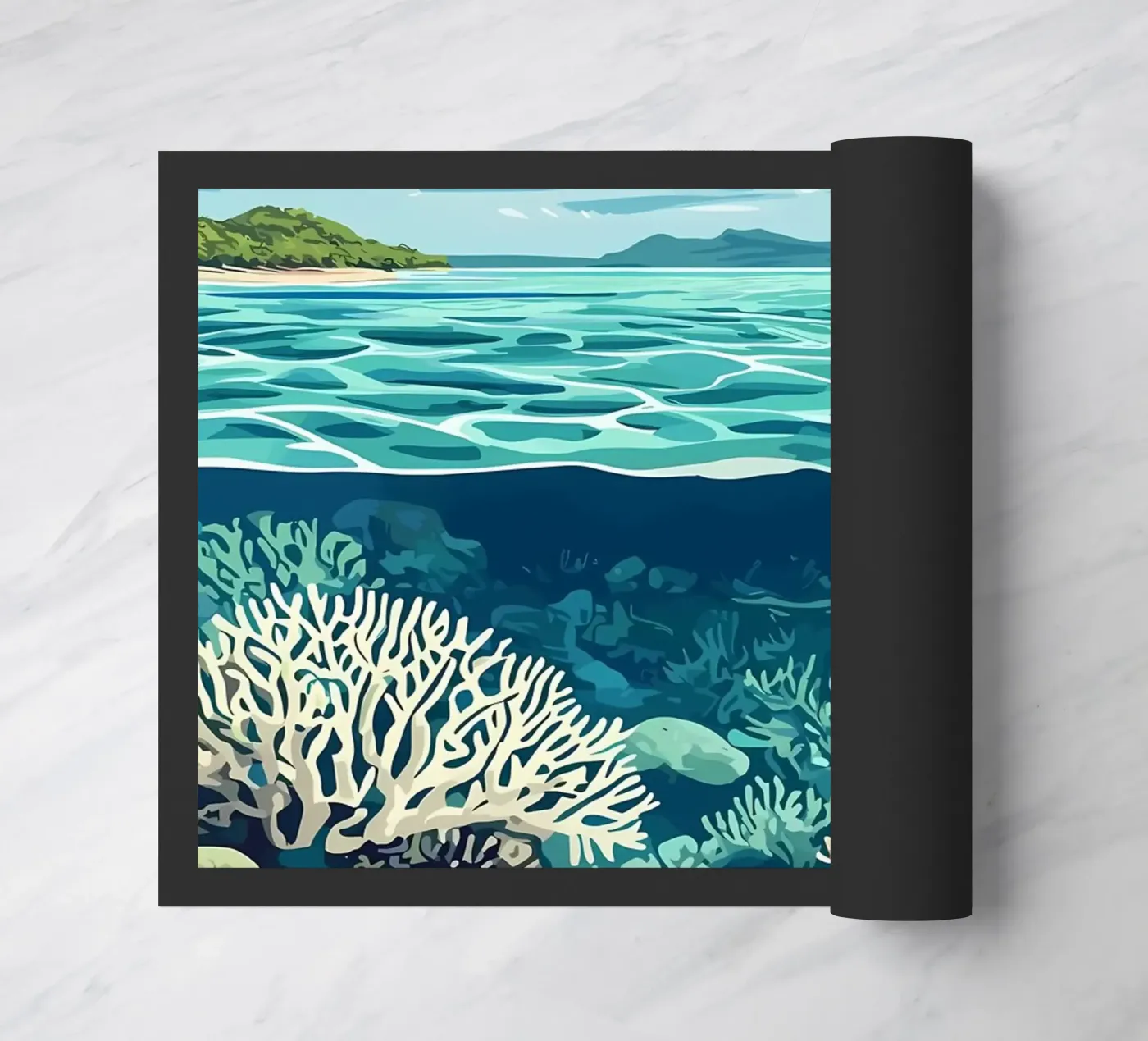 La Grande Barrière de Corail paillasson de Ginnery