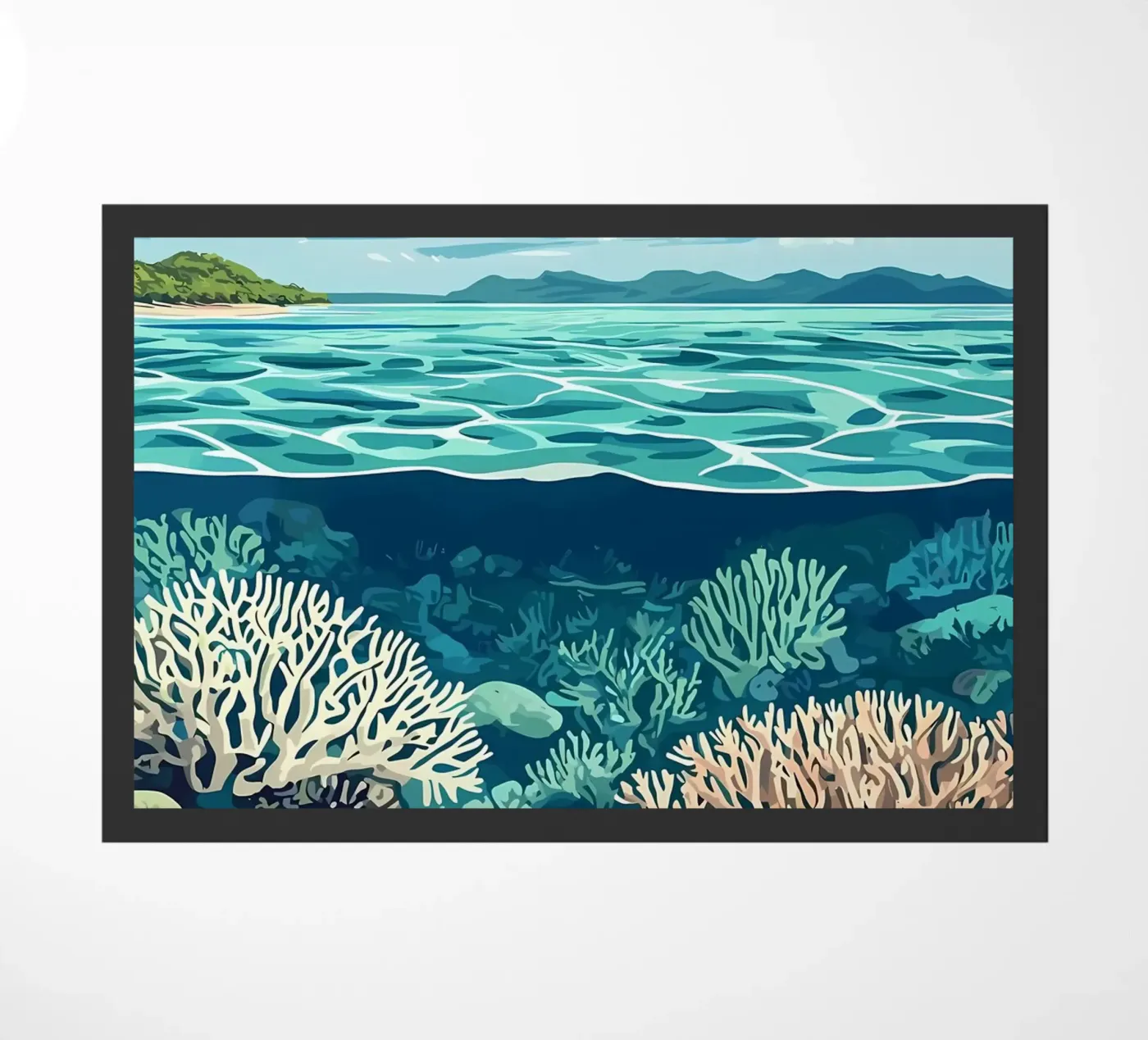 La Grande Barrière de Corail paillasson de Ginnery