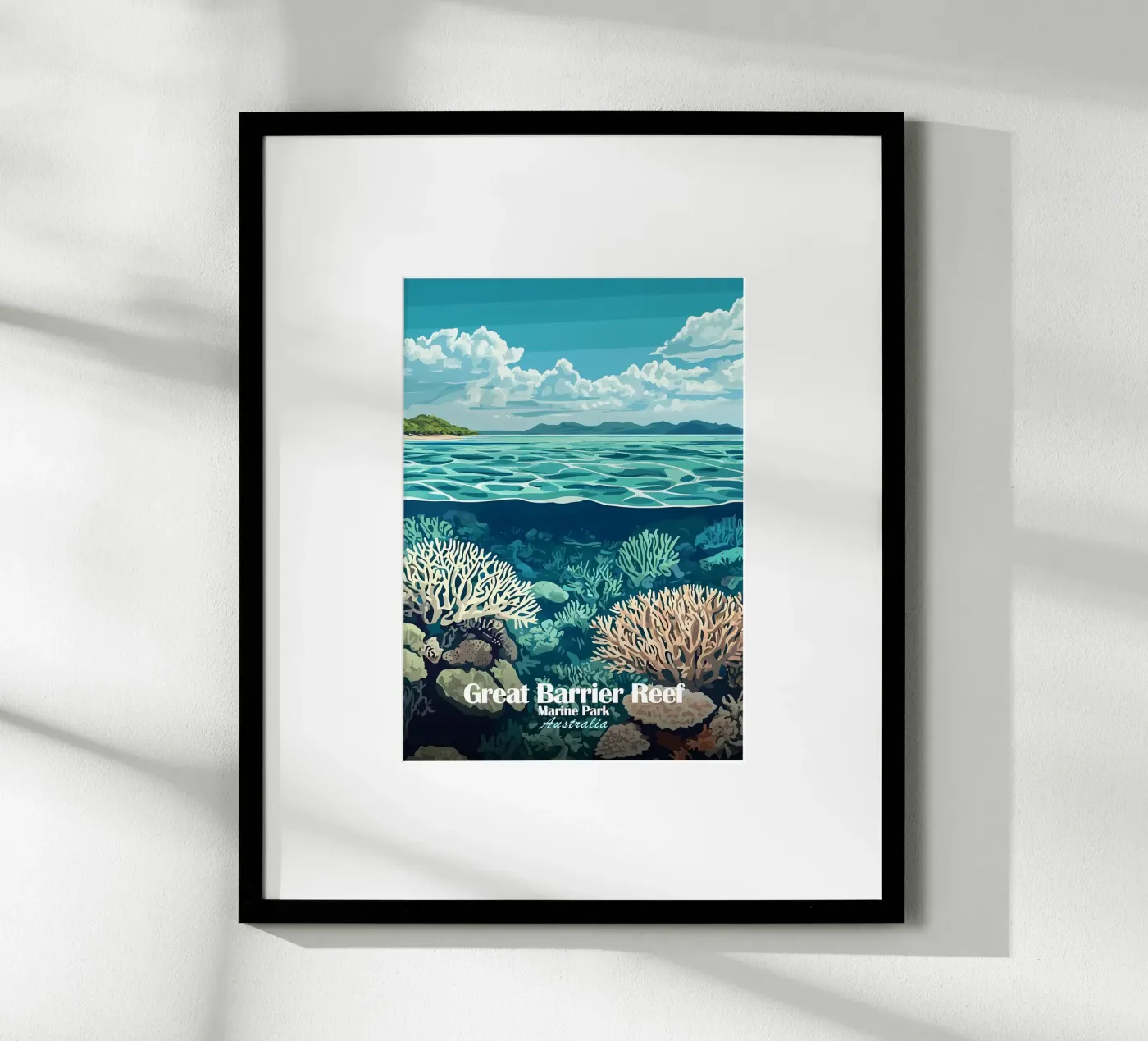 Groot Barrièrerif poster van Ginnery
