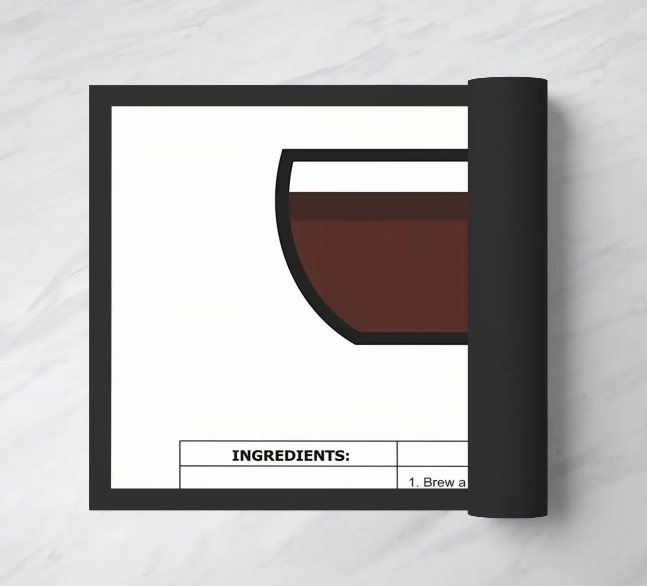 coffee guide poster doormat by Eames