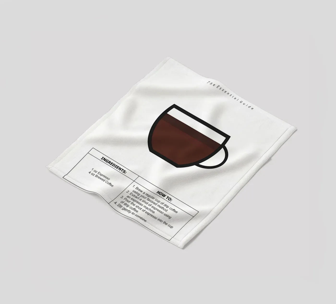 Kaffeeführer-Poster Fleecedecke von Eames