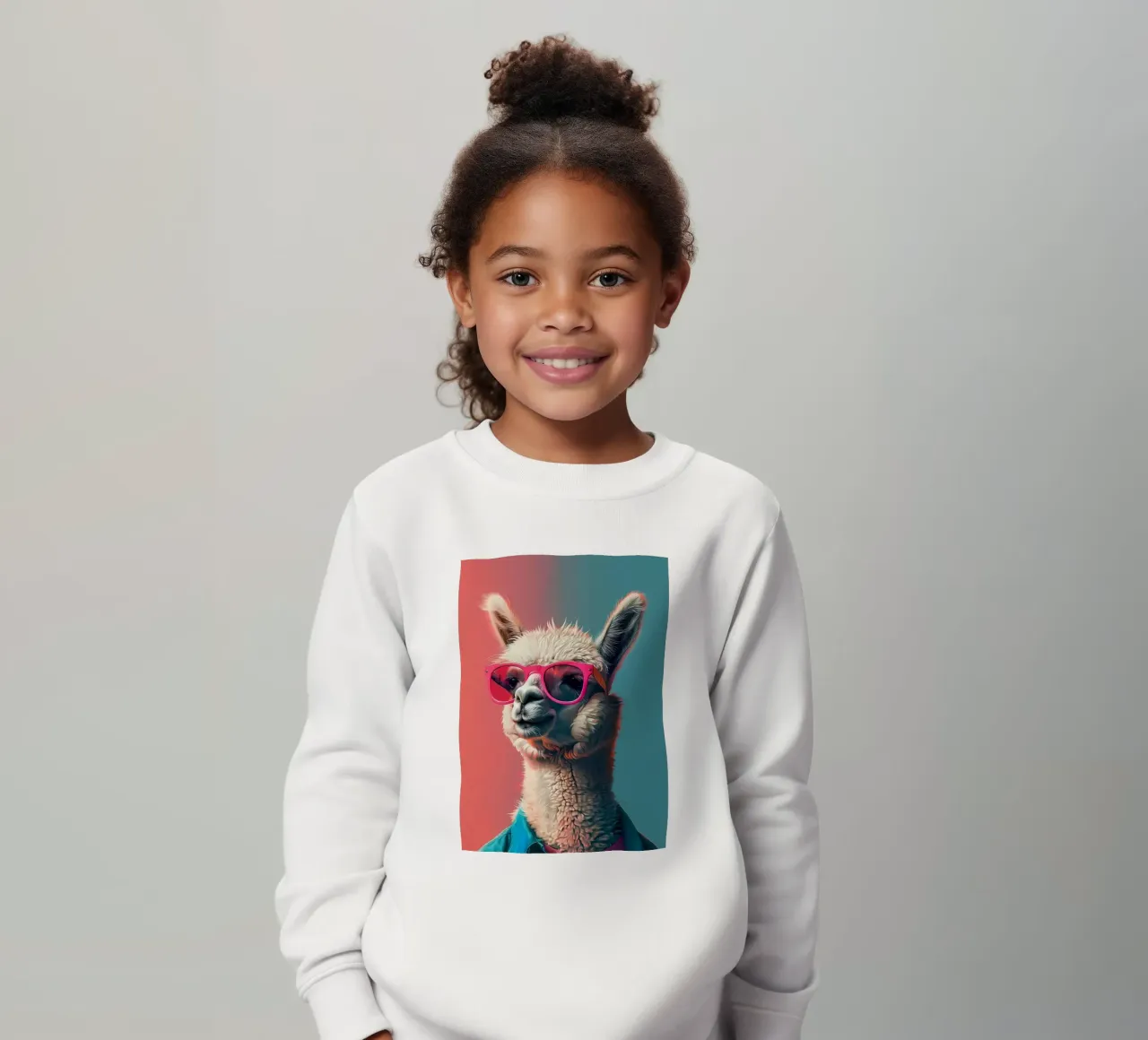 Alpaca Llama Arte felpa bambino da Mikesell